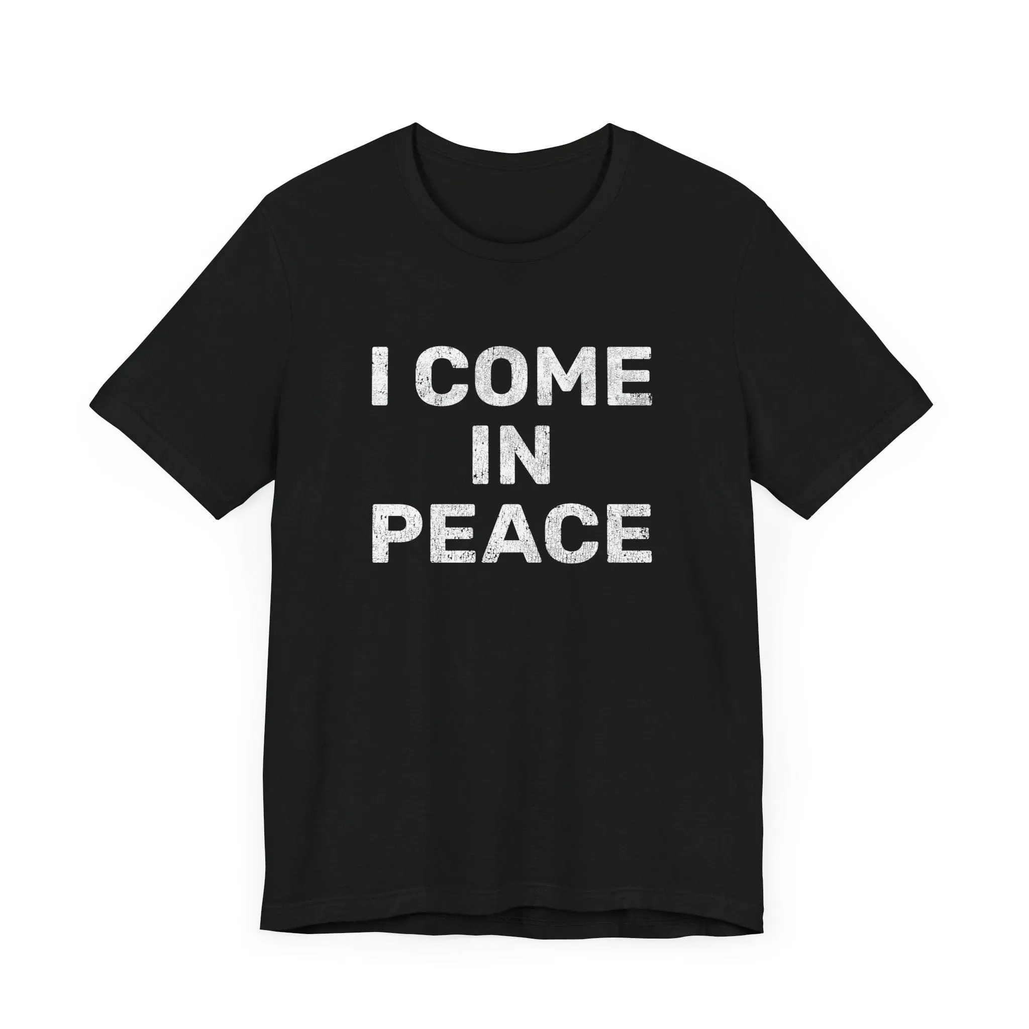 I Come In Peace | Deluxe Black Tee