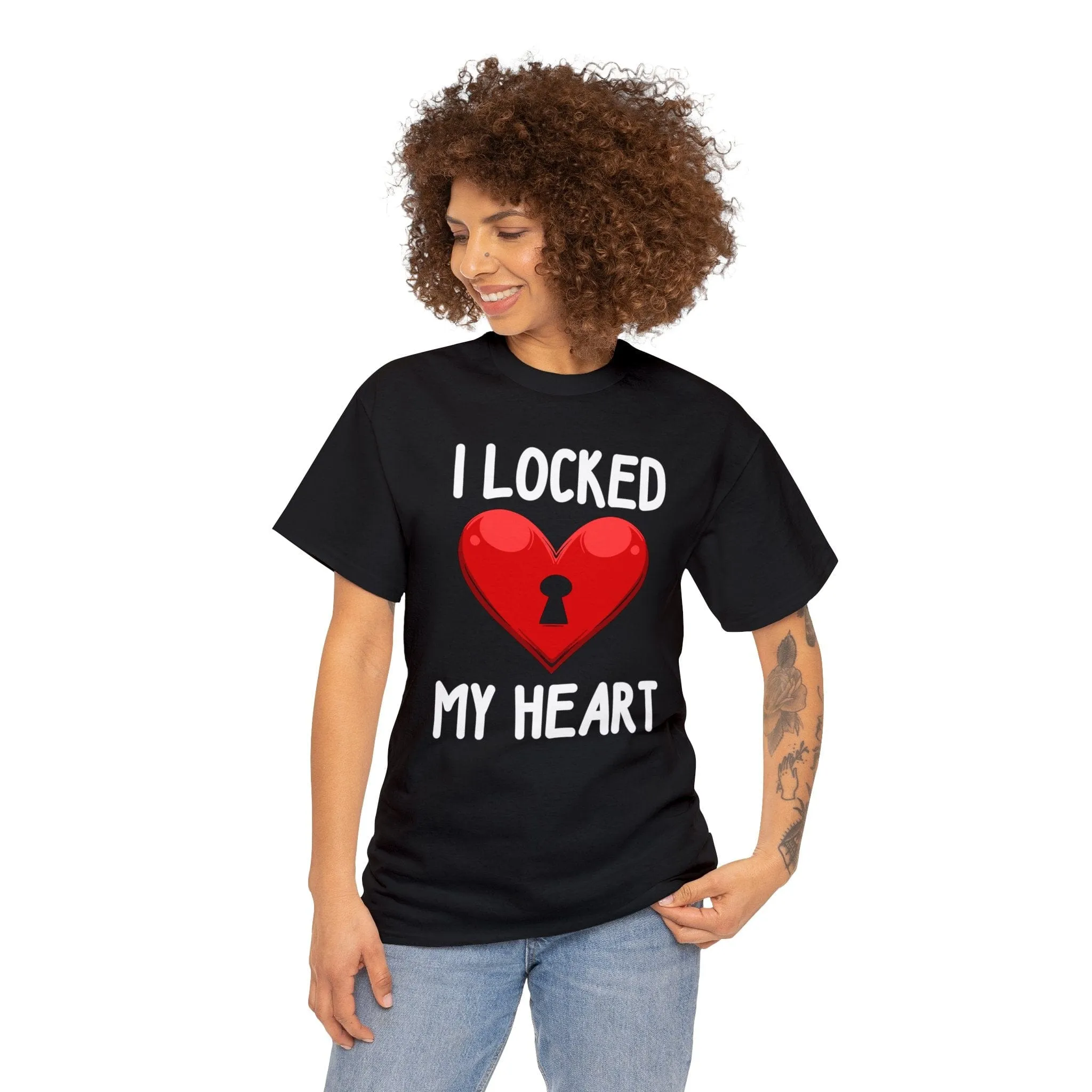 I Locked My Heart Unisex Heavy Cotton Tee