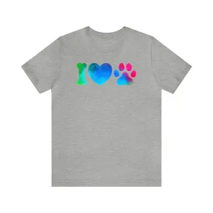 I Love My Dog T-Shirt | Puppy Heart Tee |  Bella Canvas 3001 Unisex |  I Heart Dog Short Sleeve Tshirt