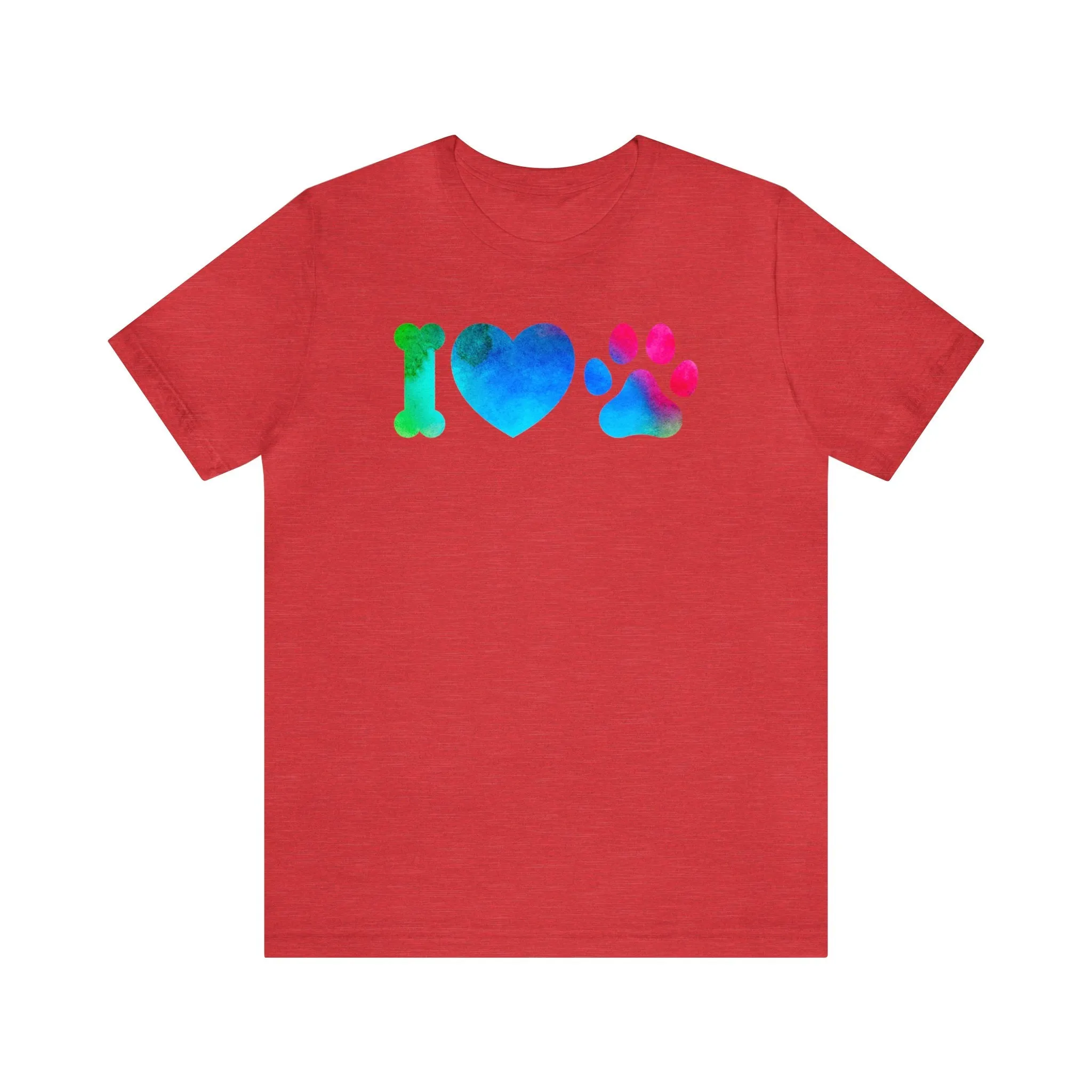I Love My Dog T-Shirt | Puppy Heart Tee |  Bella Canvas 3001 Unisex |  I Heart Dog Short Sleeve Tshirt