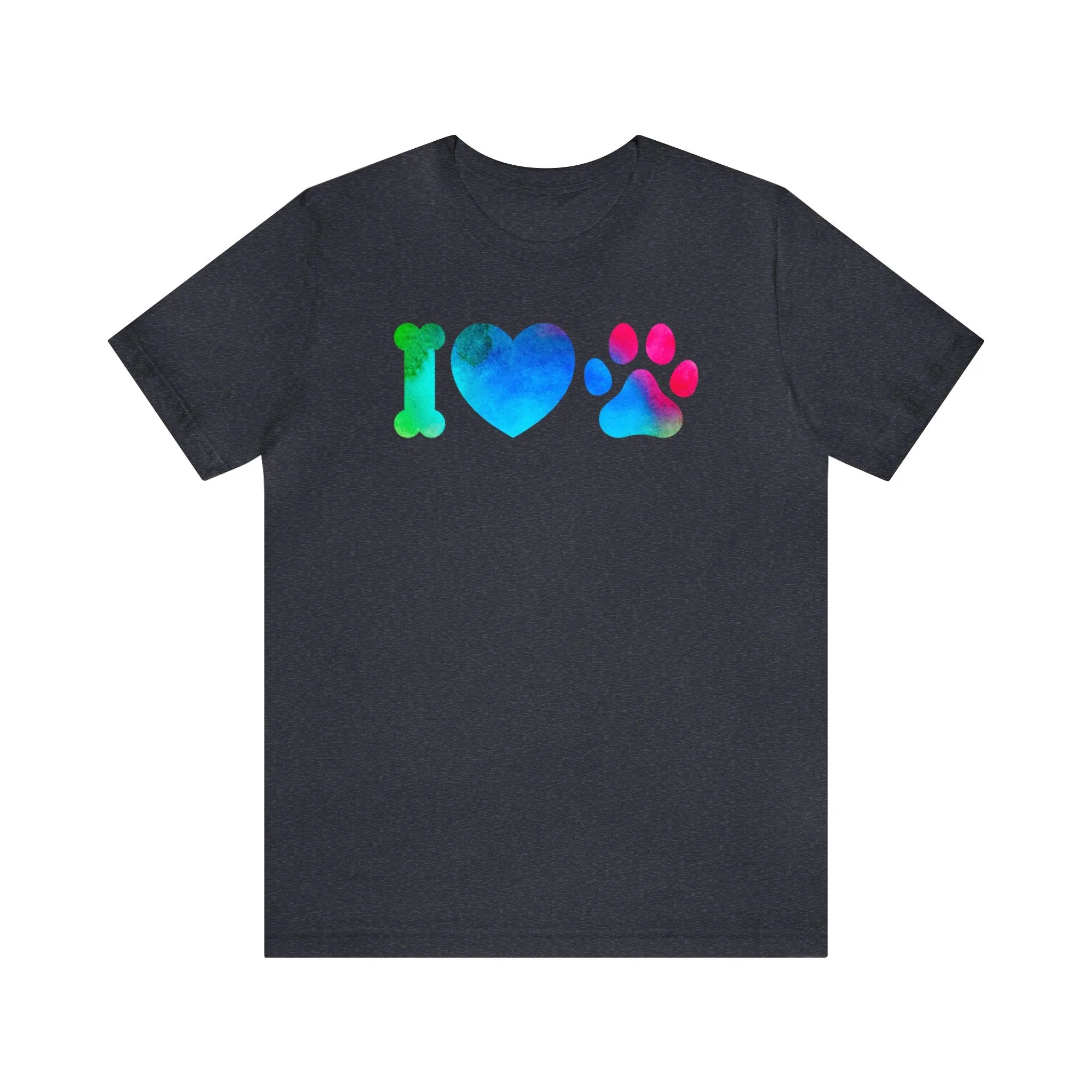 I Love My Dog T-Shirt | Puppy Heart Tee |  Bella Canvas 3001 Unisex |  I Heart Dog Short Sleeve Tshirt