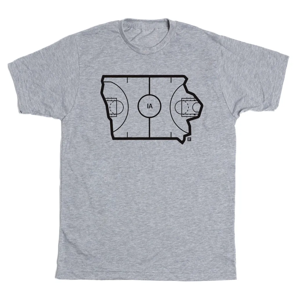 Iowa Outline Basketball