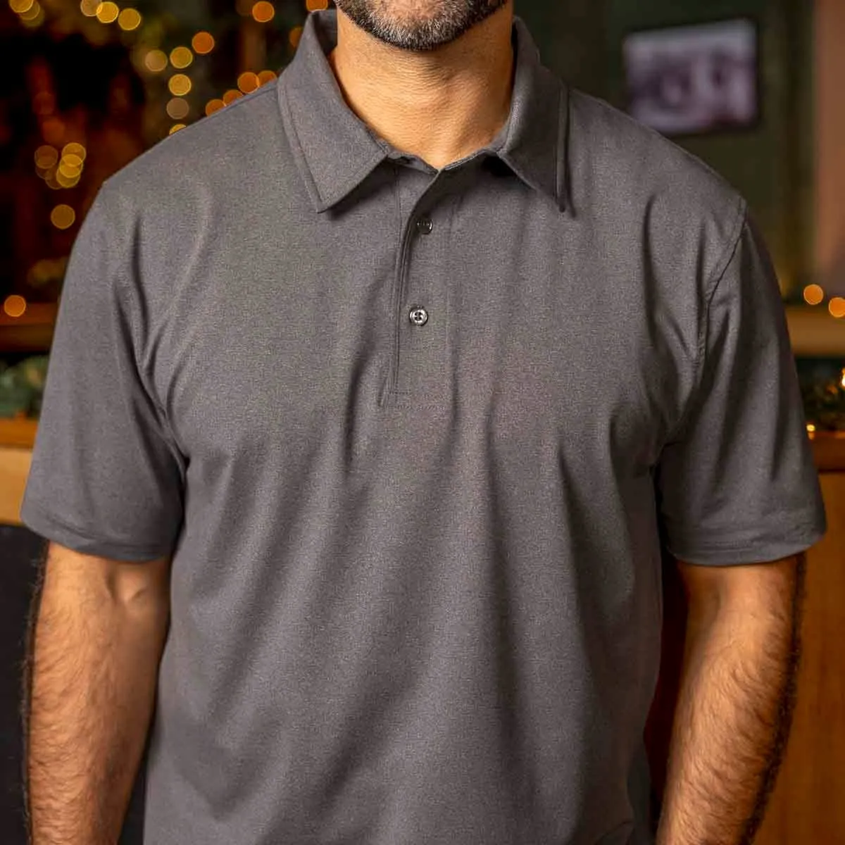 Iron Gate Melange – Commuter Short Sleeve Polo