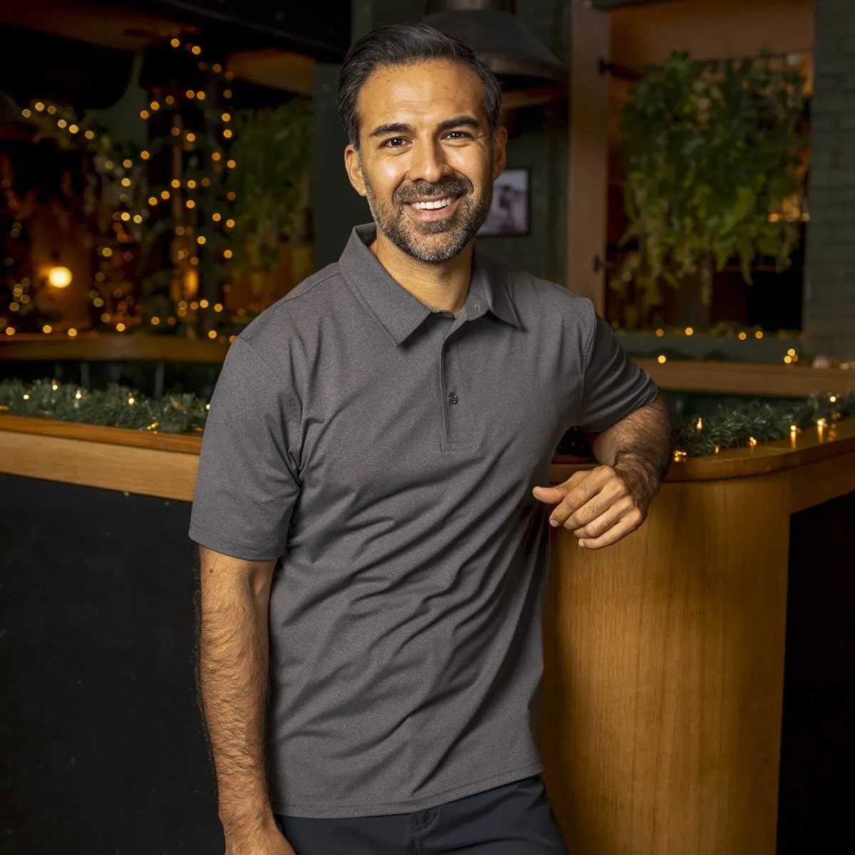 Iron Gate Melange – Commuter Short Sleeve Polo