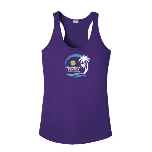Islandwalk Tennis Ladies Performance Racerback - Large Front Logo
