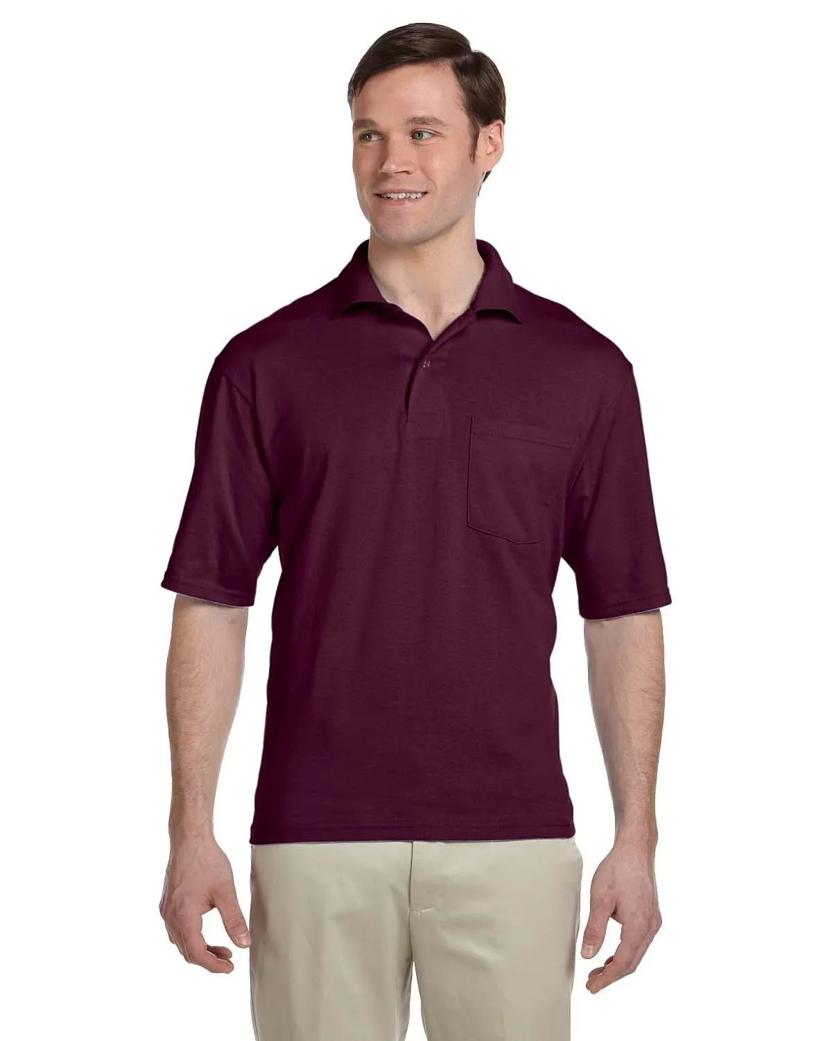 Jerzees 50/50 Jersey Knit Polo W/Pocket