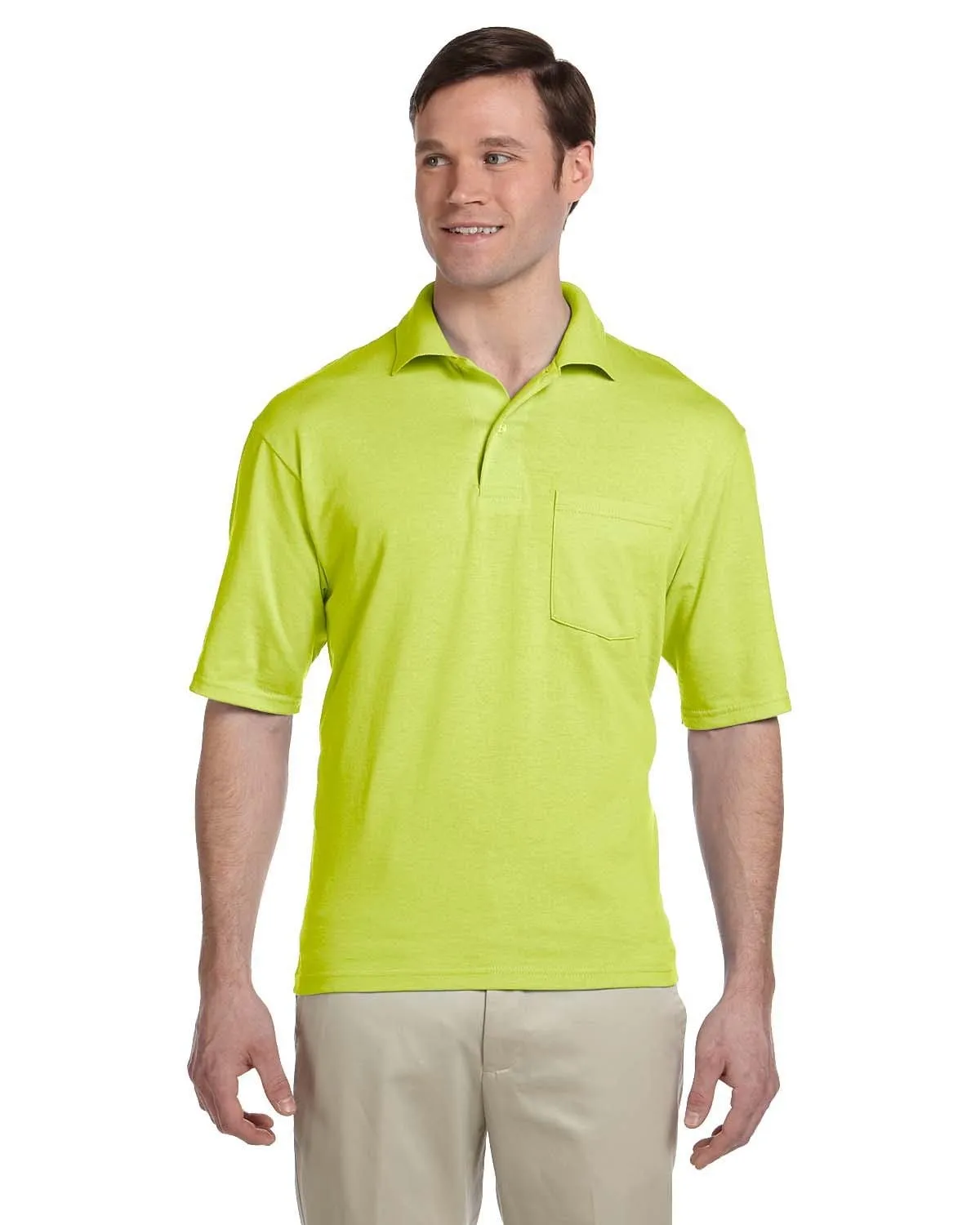 Jerzees 50/50 Jersey Knit Polo W/Pocket