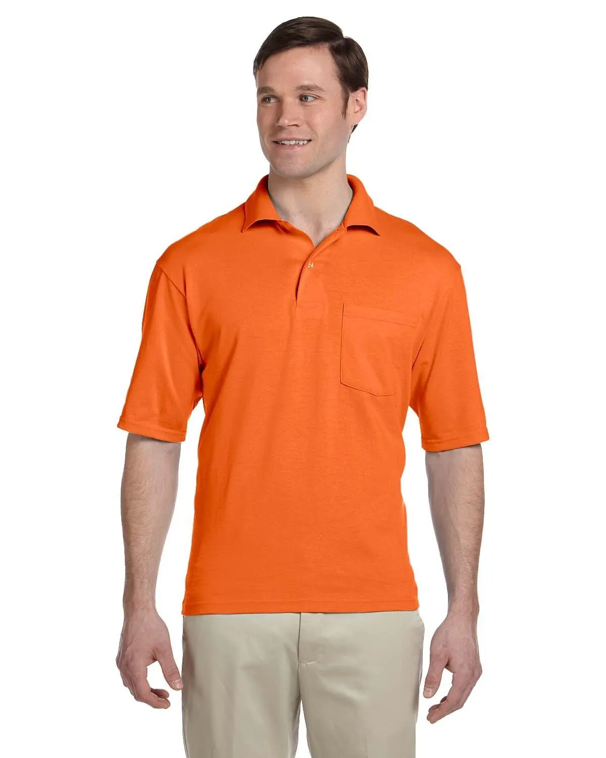 Jerzees 50/50 Jersey Knit Polo W/Pocket