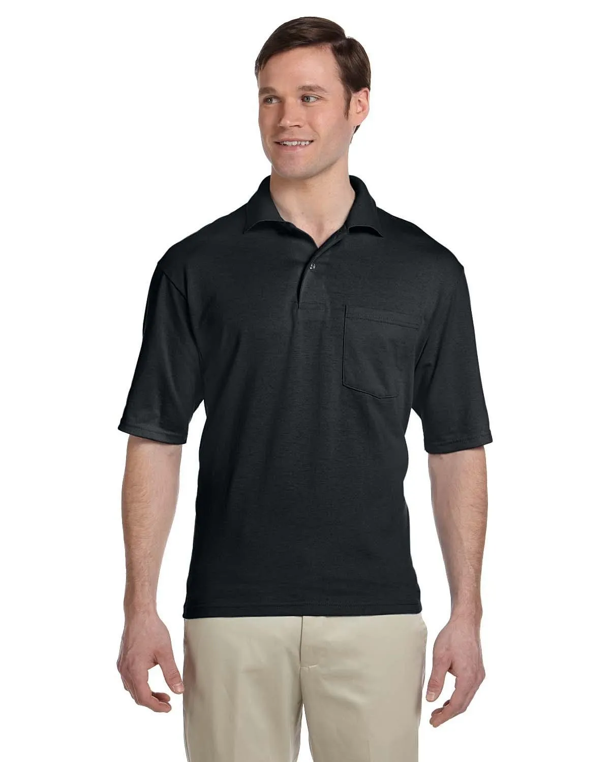 Jerzees 50/50 Jersey Knit Polo W/Pocket