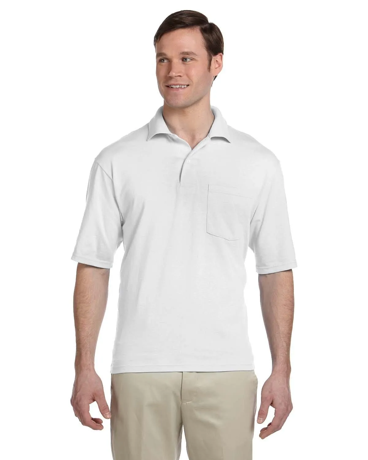 Jerzees 50/50 Jersey Knit Polo W/Pocket