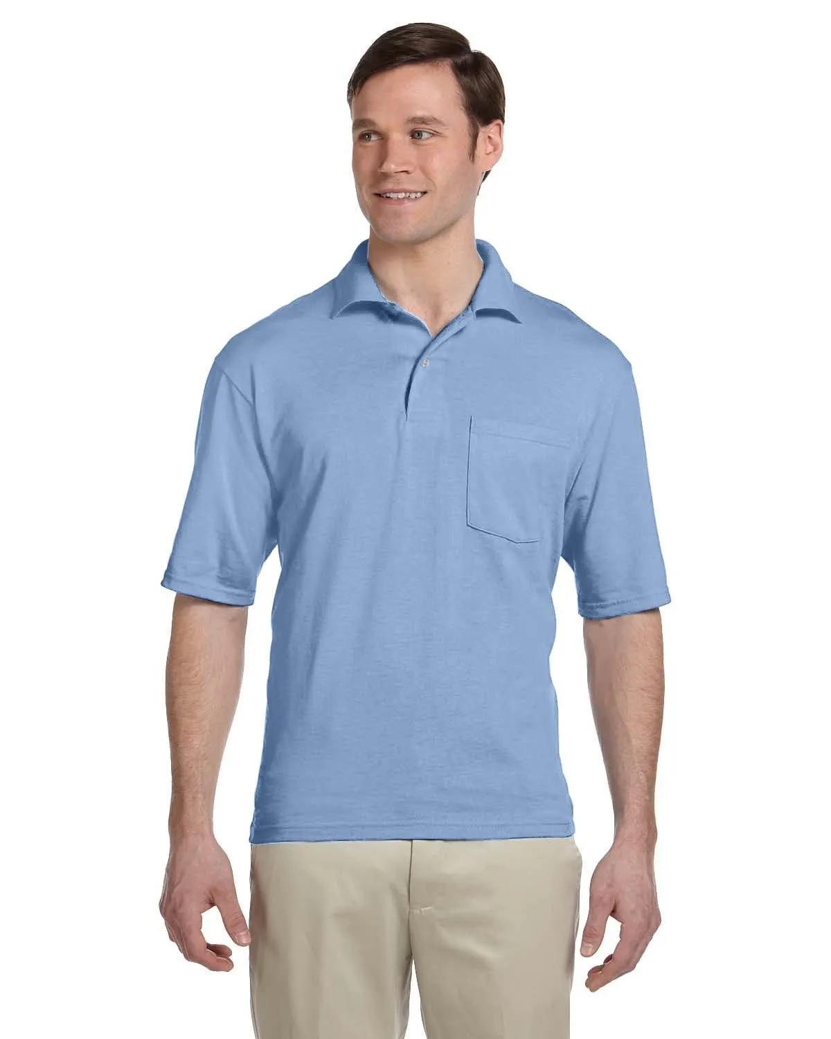 Jerzees 50/50 Jersey Knit Polo W/Pocket