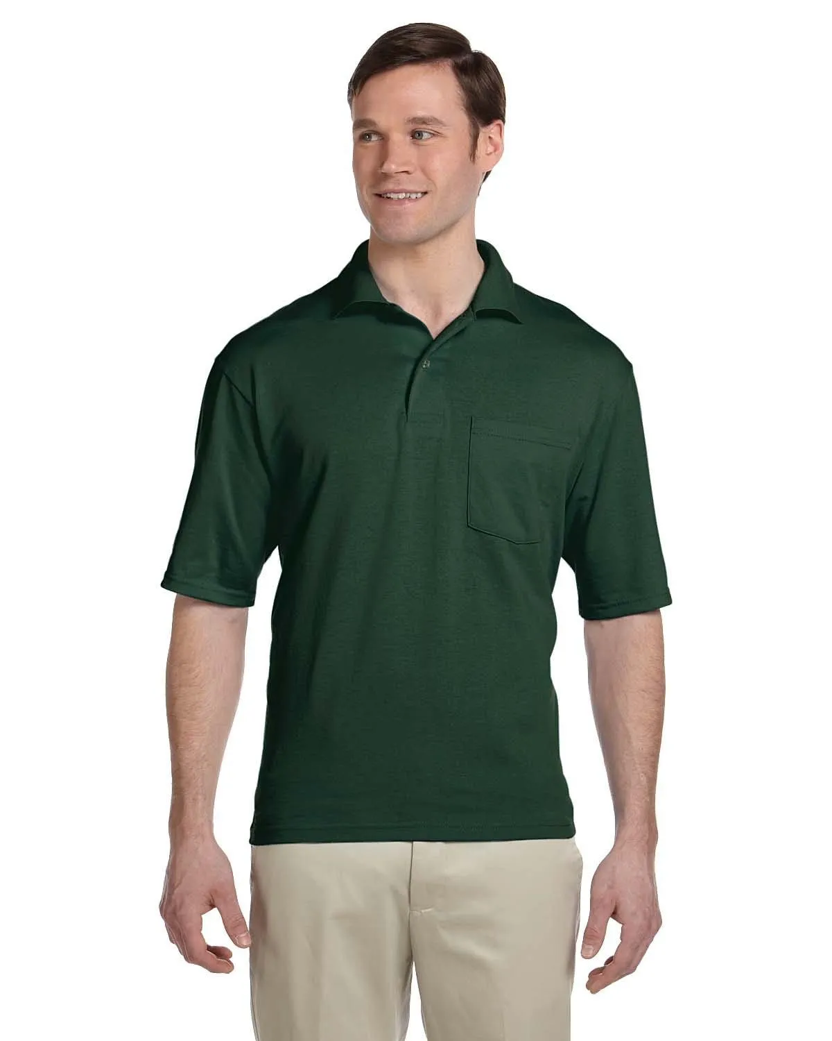 Jerzees 50/50 Jersey Knit Polo W/Pocket