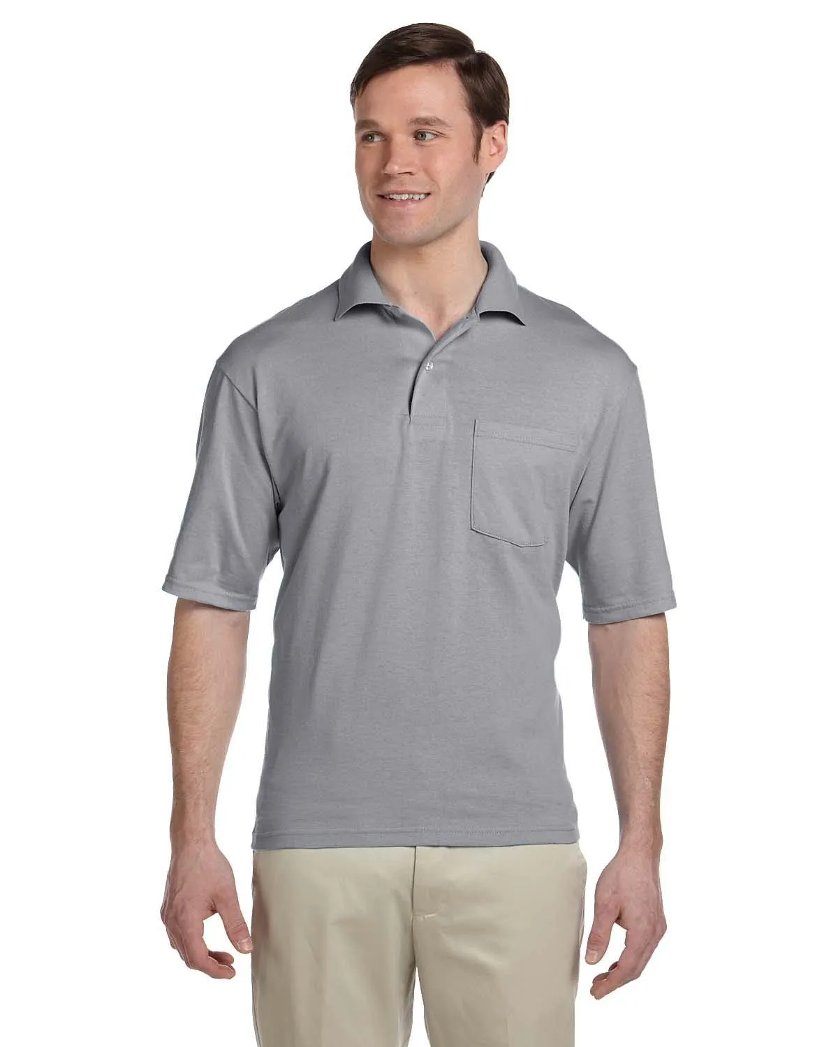 Jerzees 50/50 Jersey Knit Polo W/Pocket