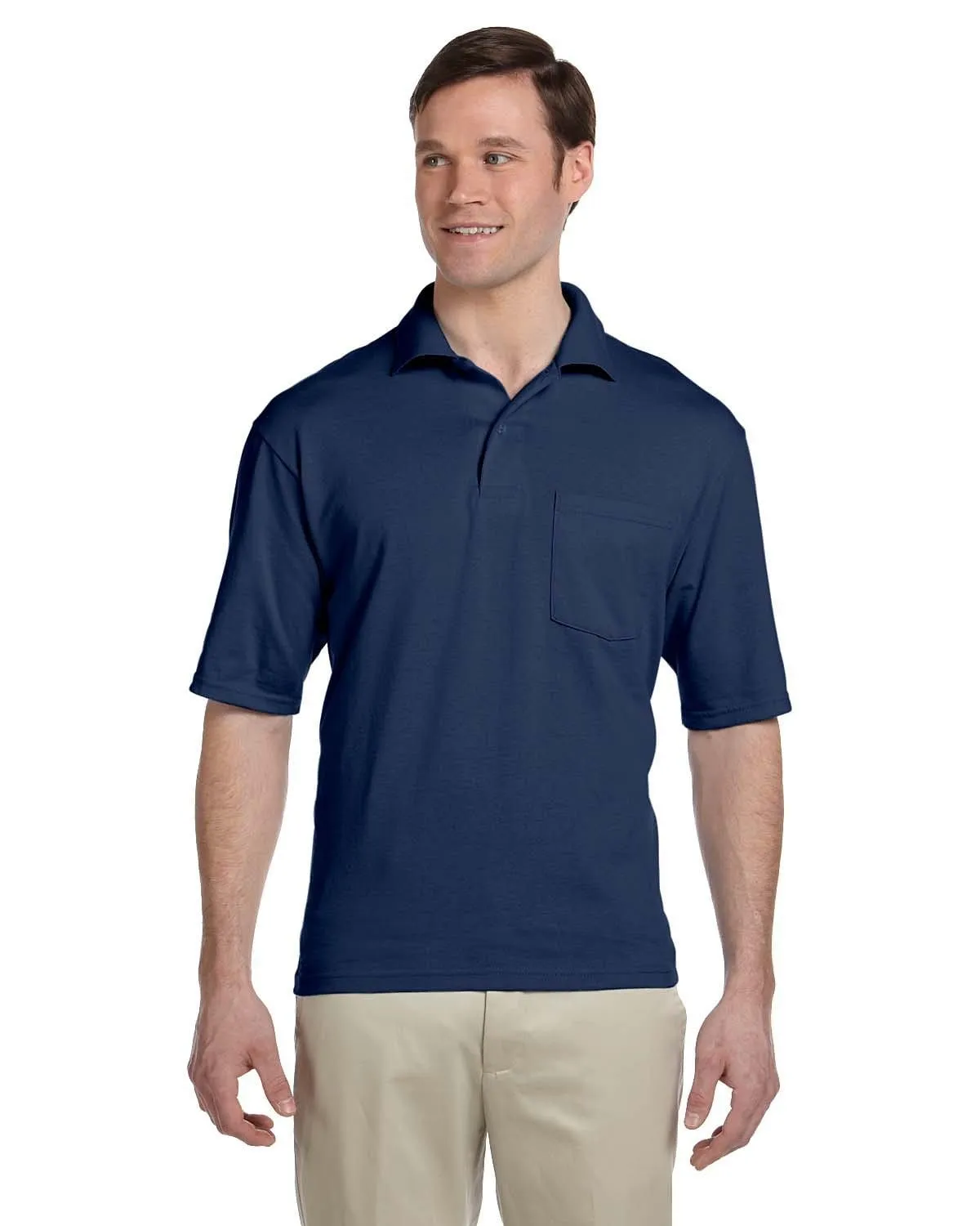 Jerzees 50/50 Jersey Knit Polo W/Pocket