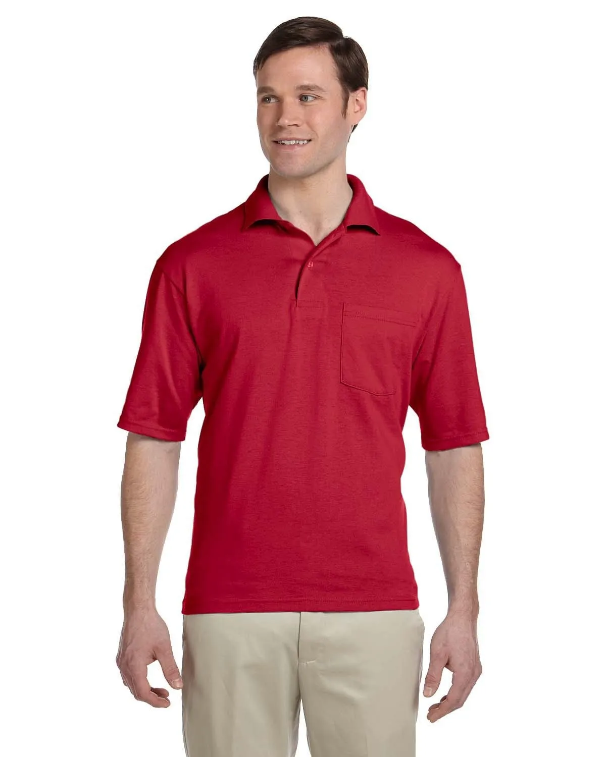 Jerzees 50/50 Jersey Knit Polo W/Pocket