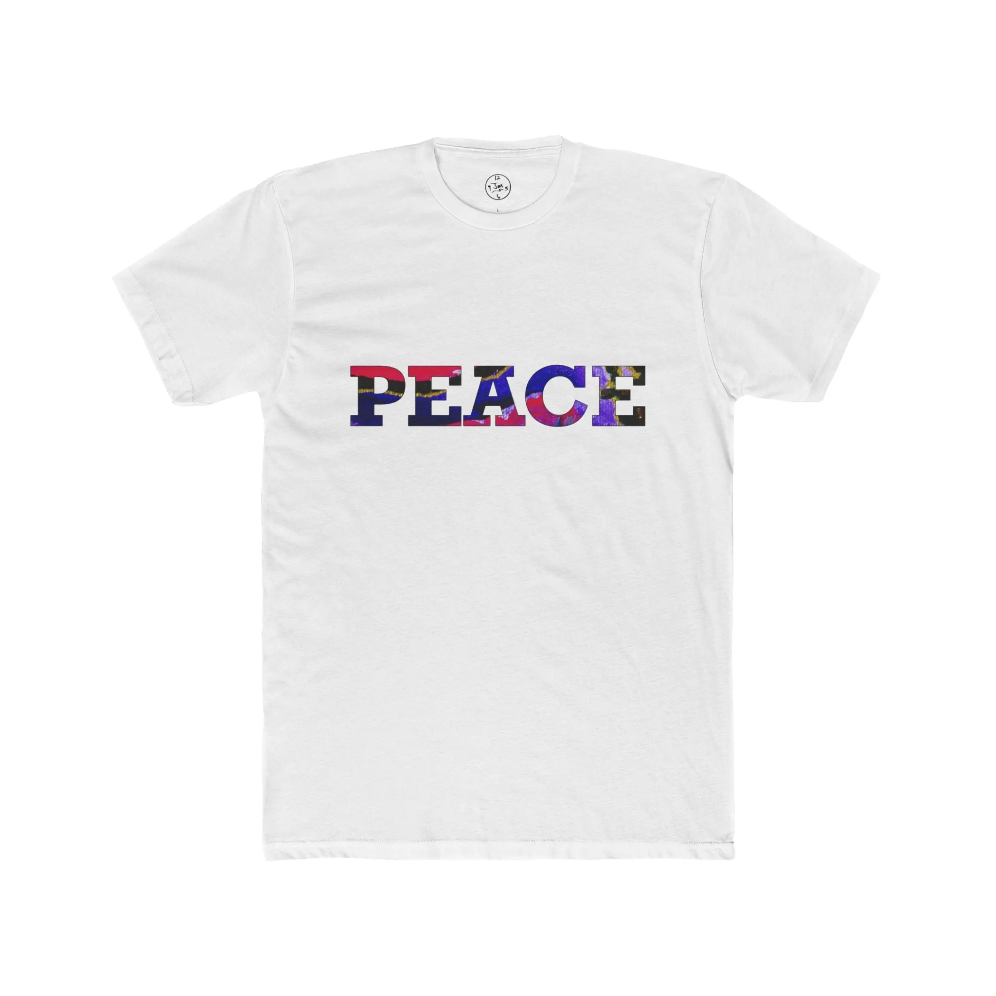 Jumper Maybach®'s Cotton Candy Rose "PEACE" Men's Cotton Crew Tee