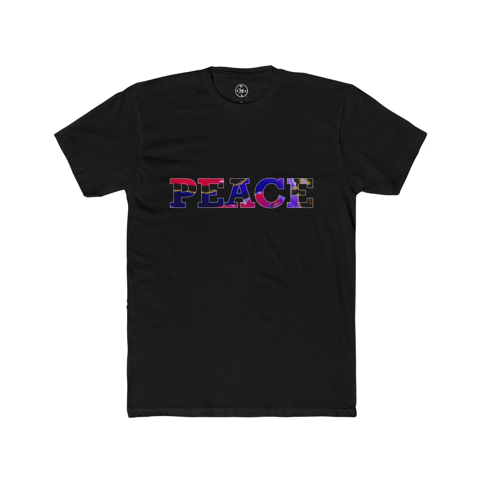 Jumper Maybach®'s Cotton Candy Rose "PEACE" Men's Cotton Crew Tee