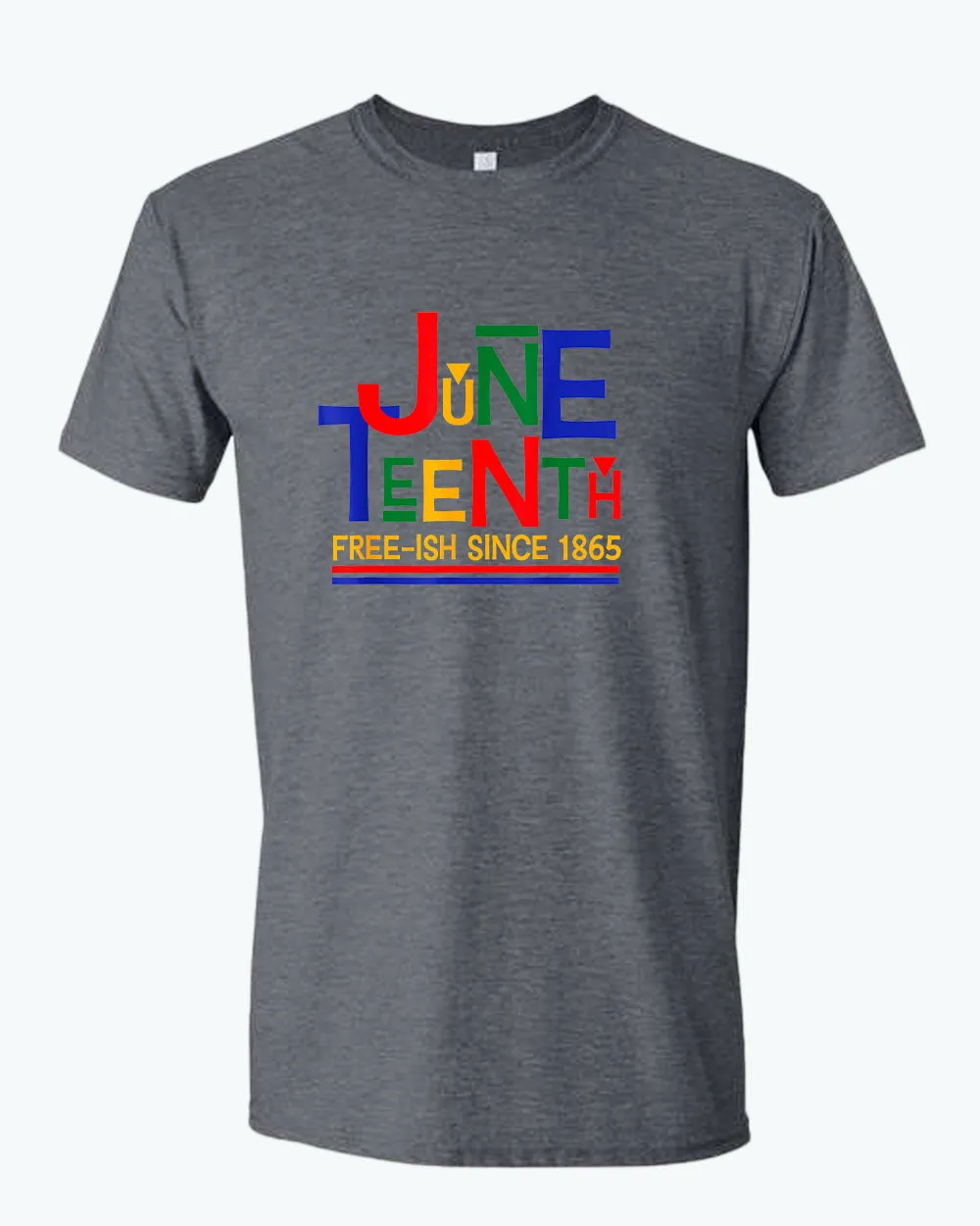 Juneteenth free-ish since 1865 t-shirt red blue