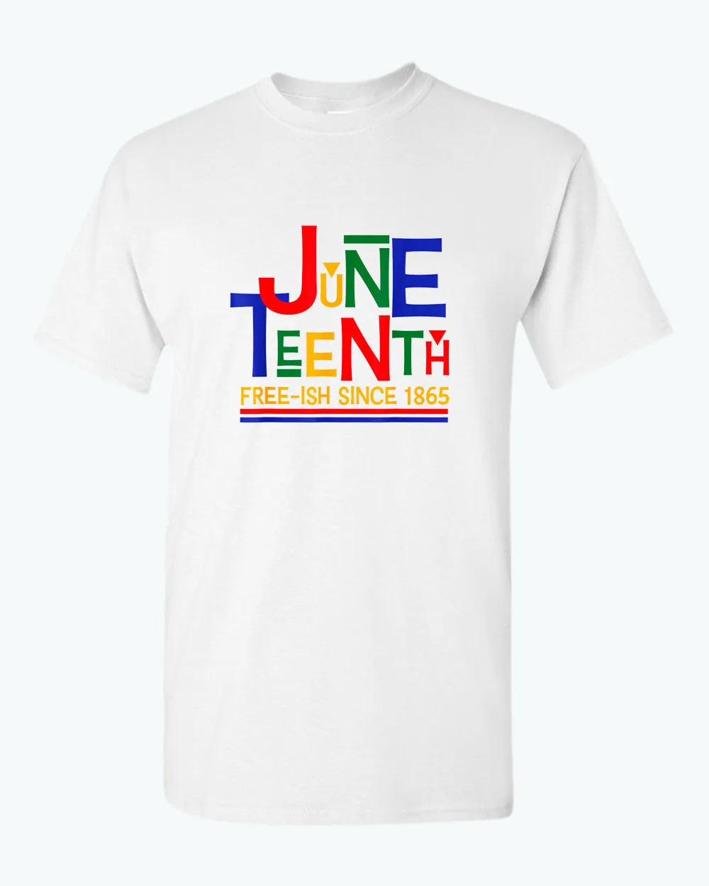 Juneteenth free-ish since 1865 t-shirt red blue