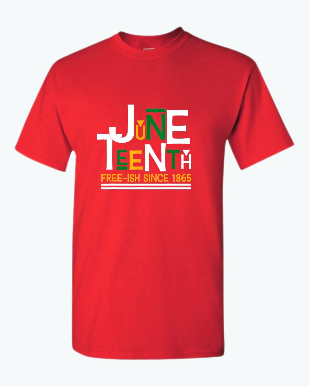 Juneteenth free-ish since 1865 t-shirt red blue