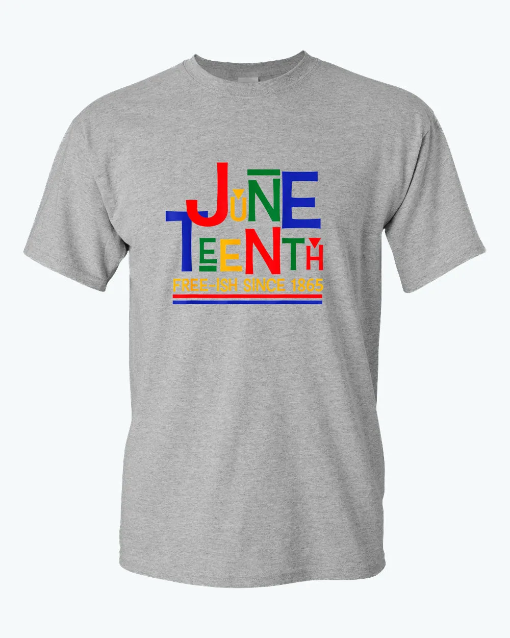 Juneteenth free-ish since 1865 t-shirt red blue