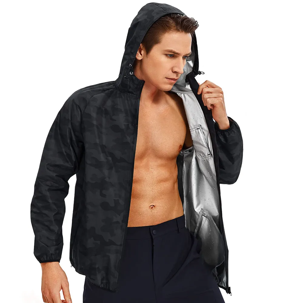 Junlan Fashion Camo Weight Loss Sweat Zipper Jacket