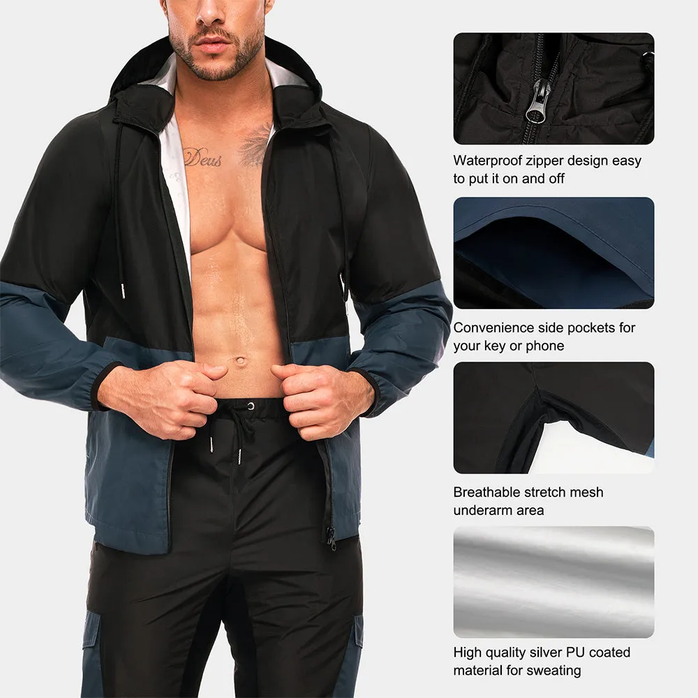 Junlan Men Thermo Sweat  Sauna Hooded Sweatshirt
