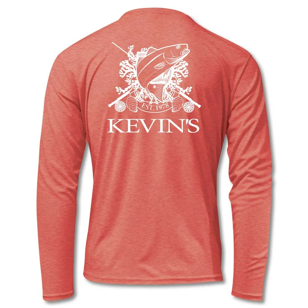 Kevin's Kids Soft-Tek Long Sleeve Fish Crest Performance T-Shirt