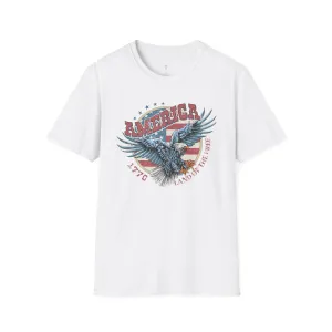 Land of the Free Tee, 4th of July, Independence Day, Softstyle T-Shirt