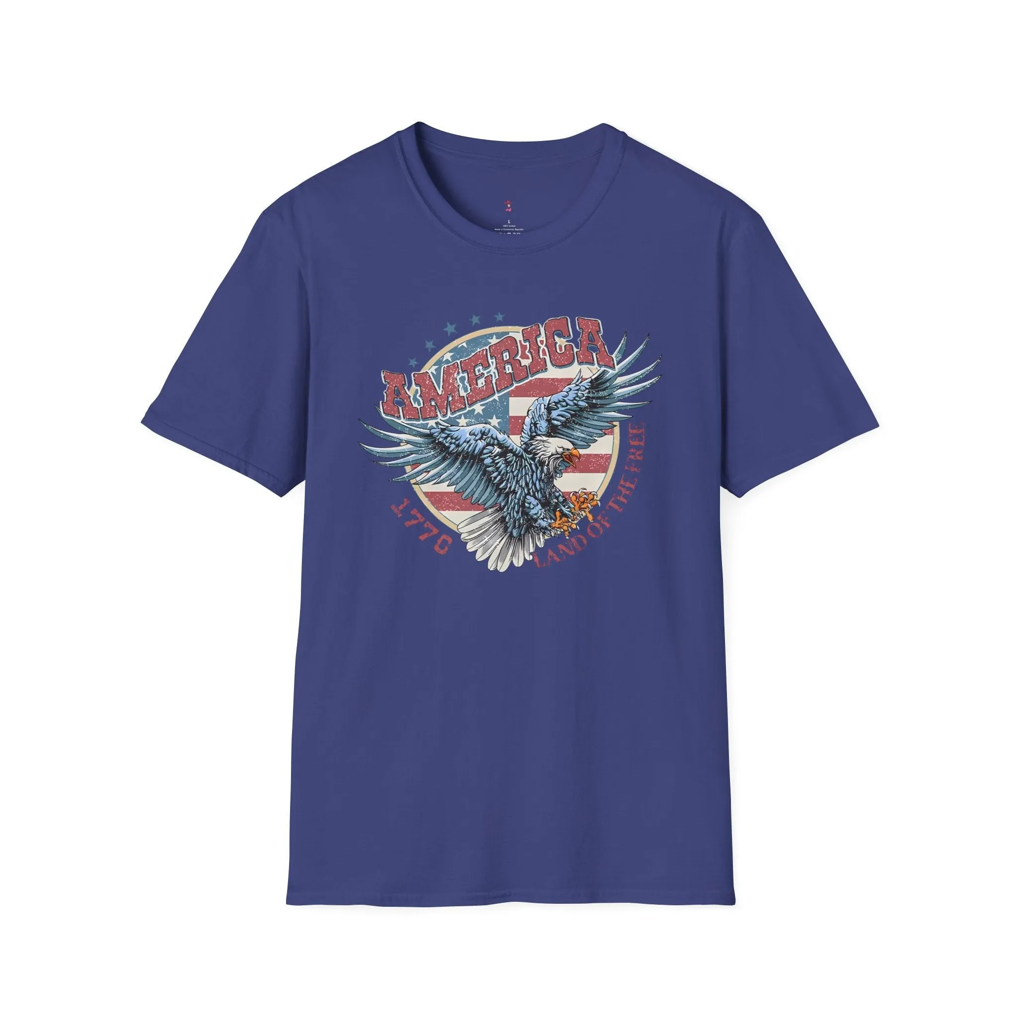 Land of the Free Tee, 4th of July, Independence Day, Softstyle T-Shirt