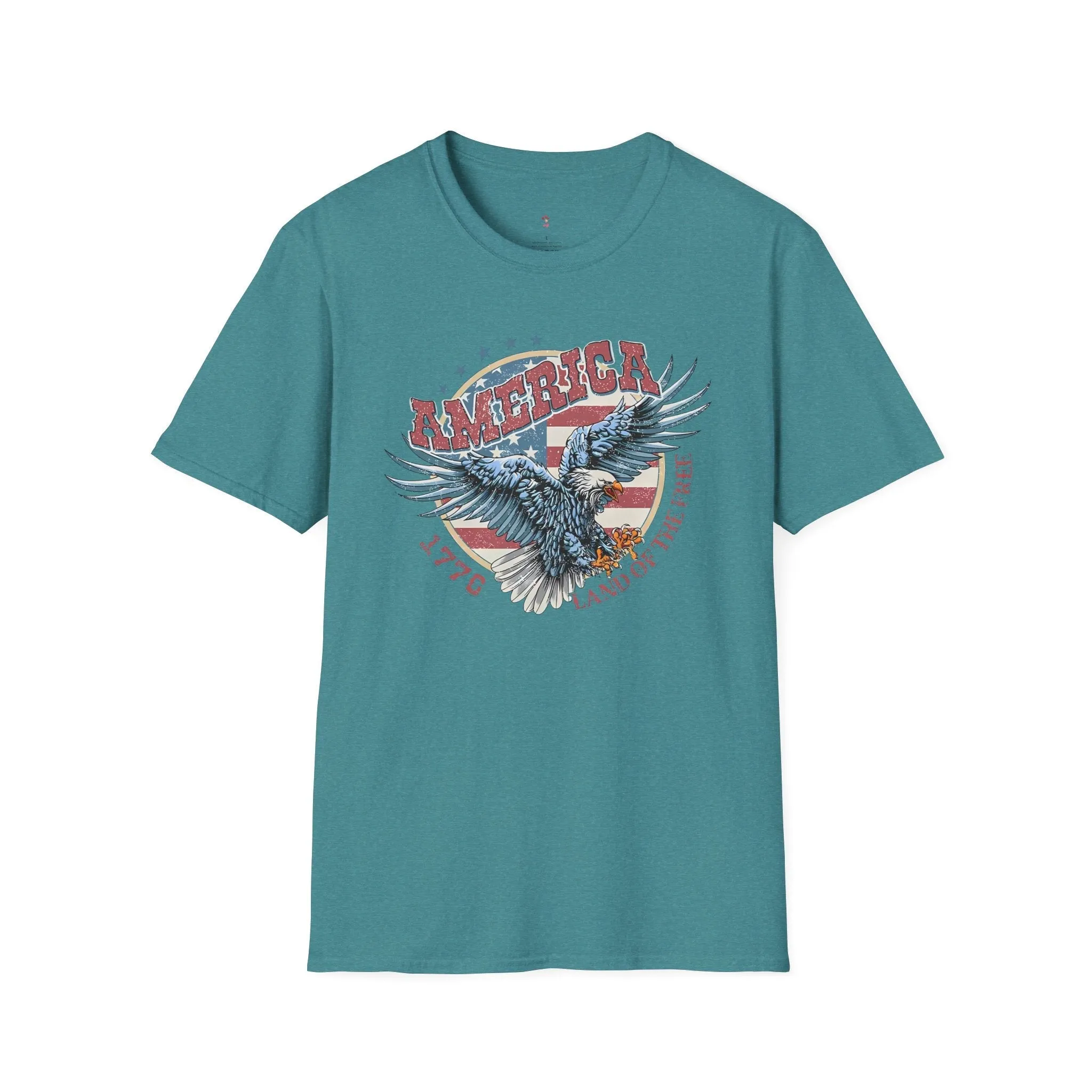 Land of the Free Tee, 4th of July, Independence Day, Softstyle T-Shirt