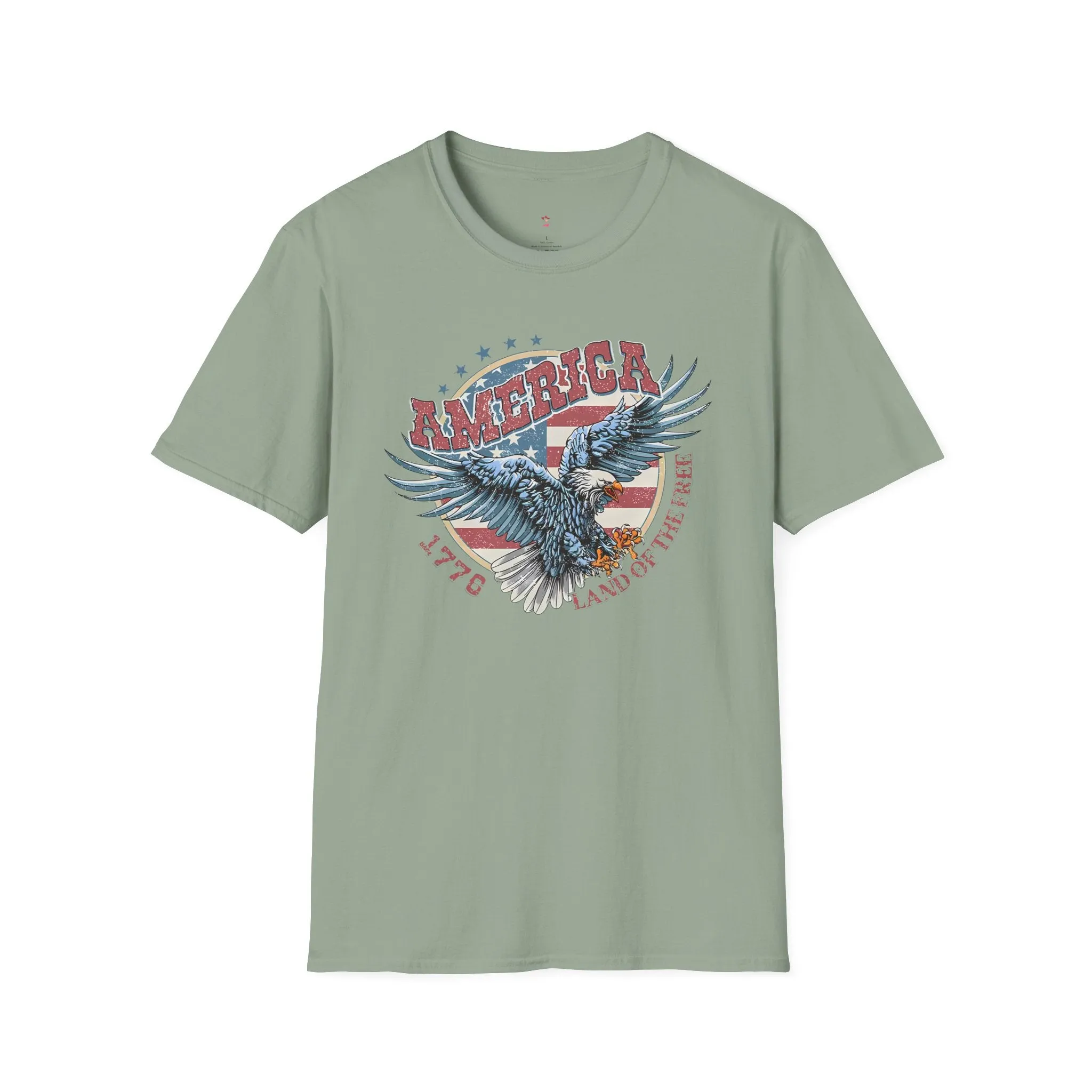Land of the Free Tee, 4th of July, Independence Day, Softstyle T-Shirt