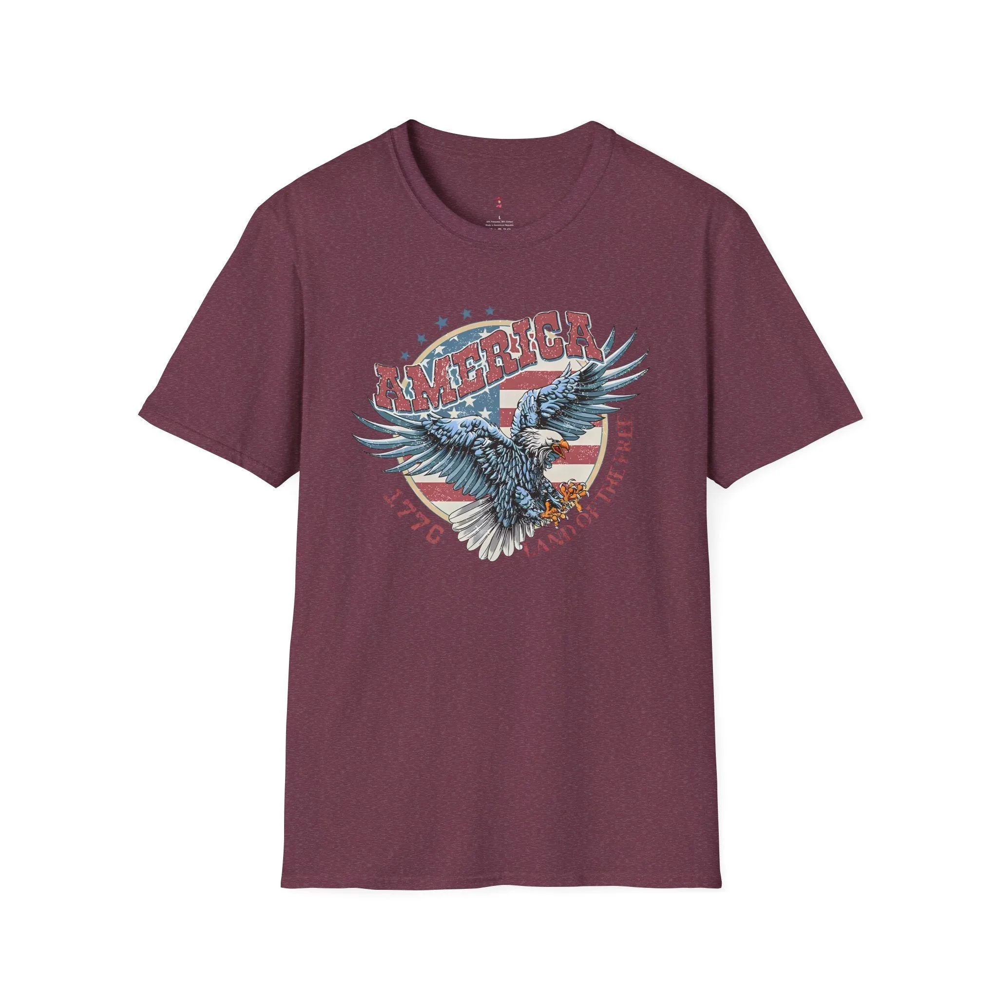 Land of the Free Tee, 4th of July, Independence Day, Softstyle T-Shirt