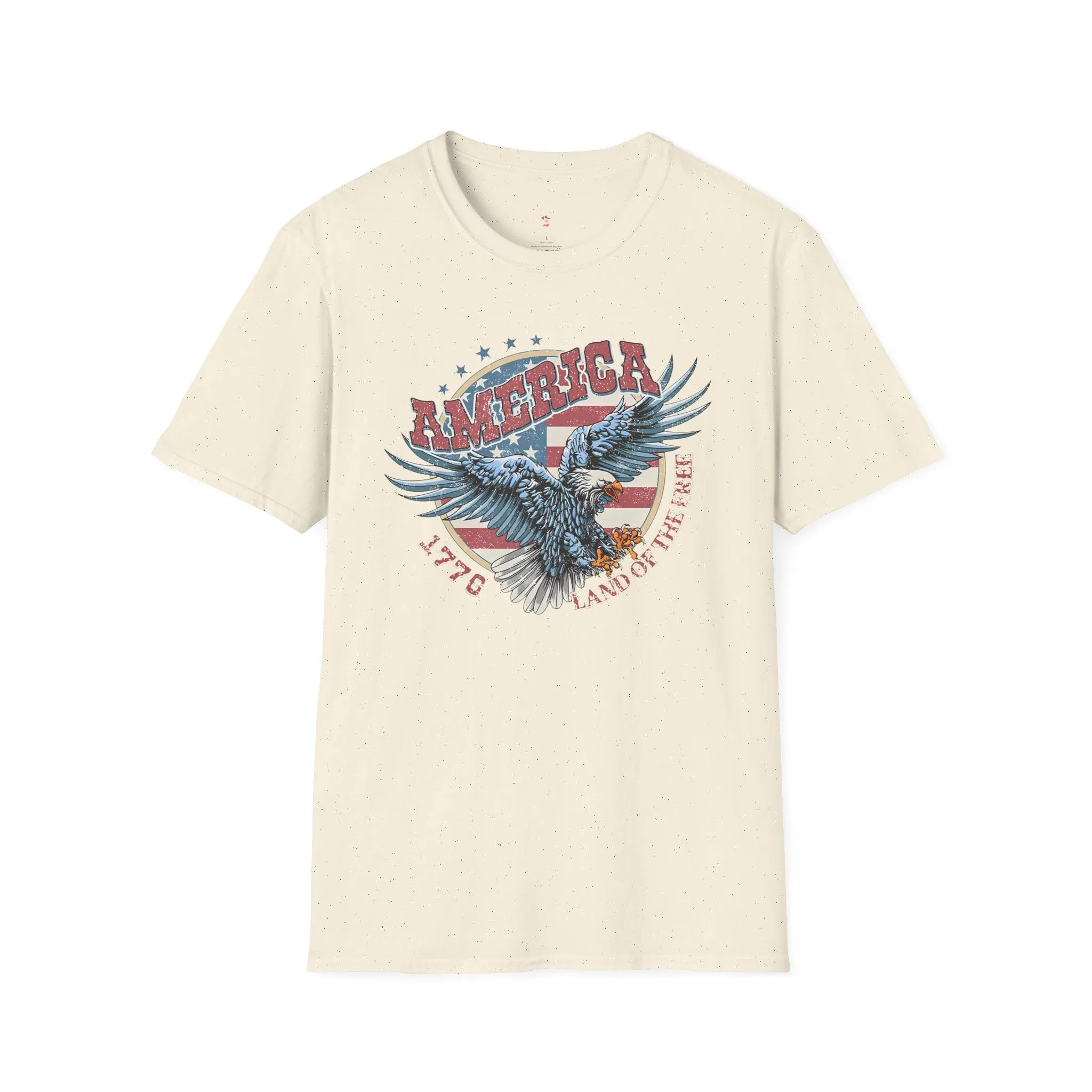 Land of the Free Tee, 4th of July, Independence Day, Softstyle T-Shirt