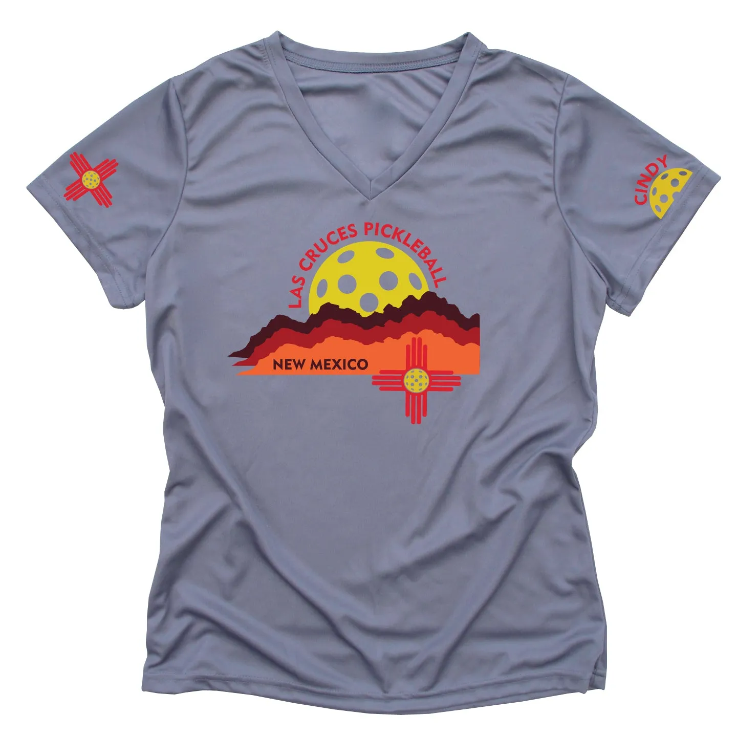 Las Cruces Organ Mountain Ladies Performance Pickleball T-Shirt