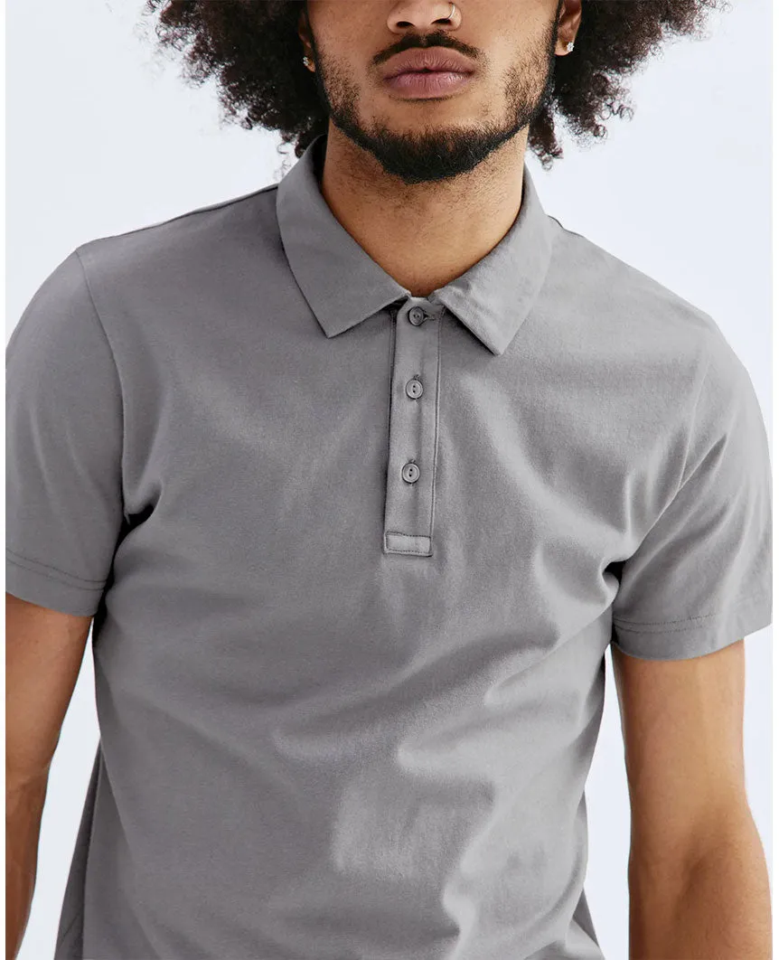 Lightweight Jersey Polo Quarry