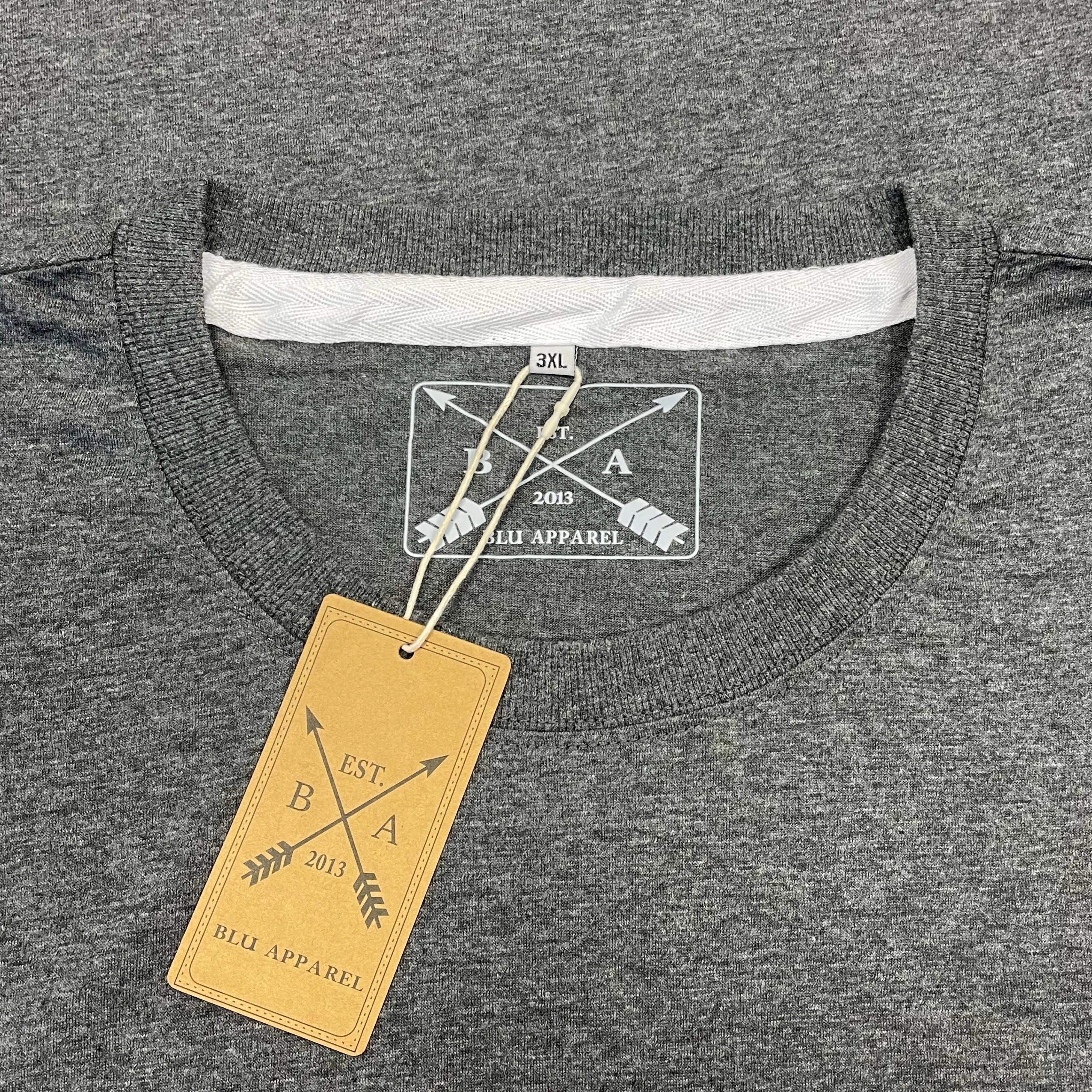 Men's 3 Pack Plain Long Sleeve Crew Neck T-Shirts