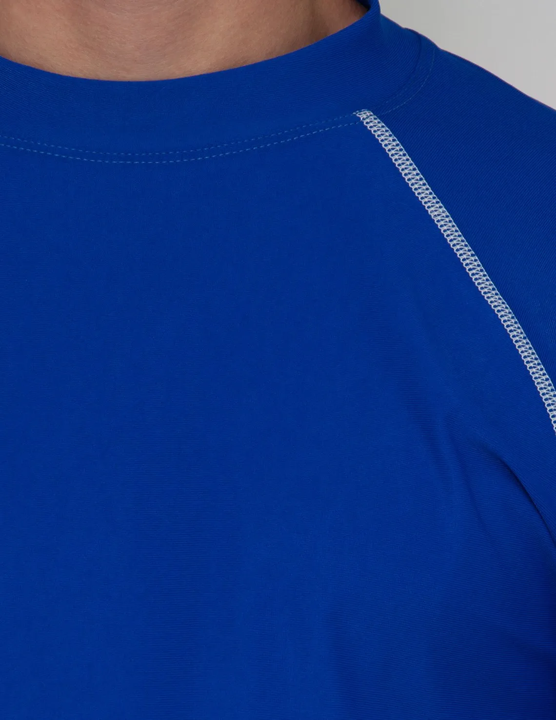 Men's  Chlorine Resistant Long Sleeve Rash Guard - Black