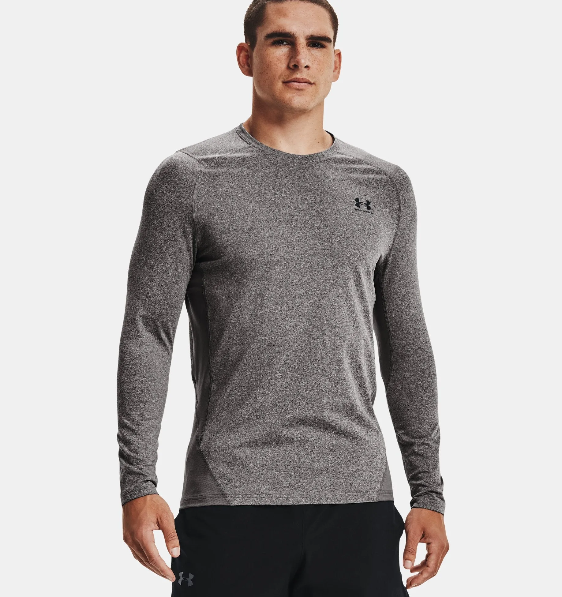 Men's Cold Gear Armour Fitted Crew Long Sleeve