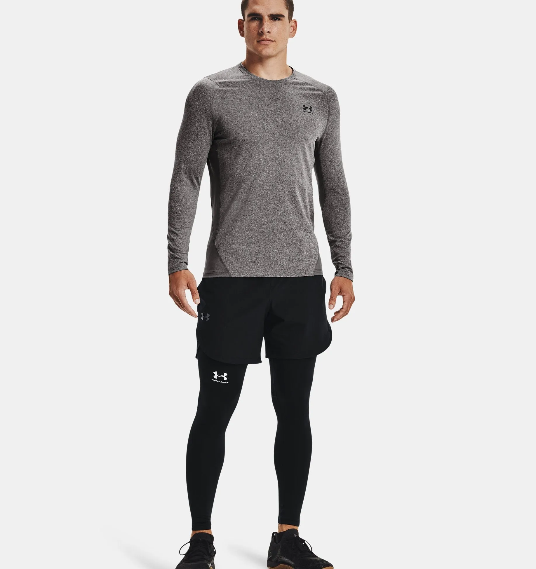 Men's Cold Gear Armour Fitted Crew Long Sleeve