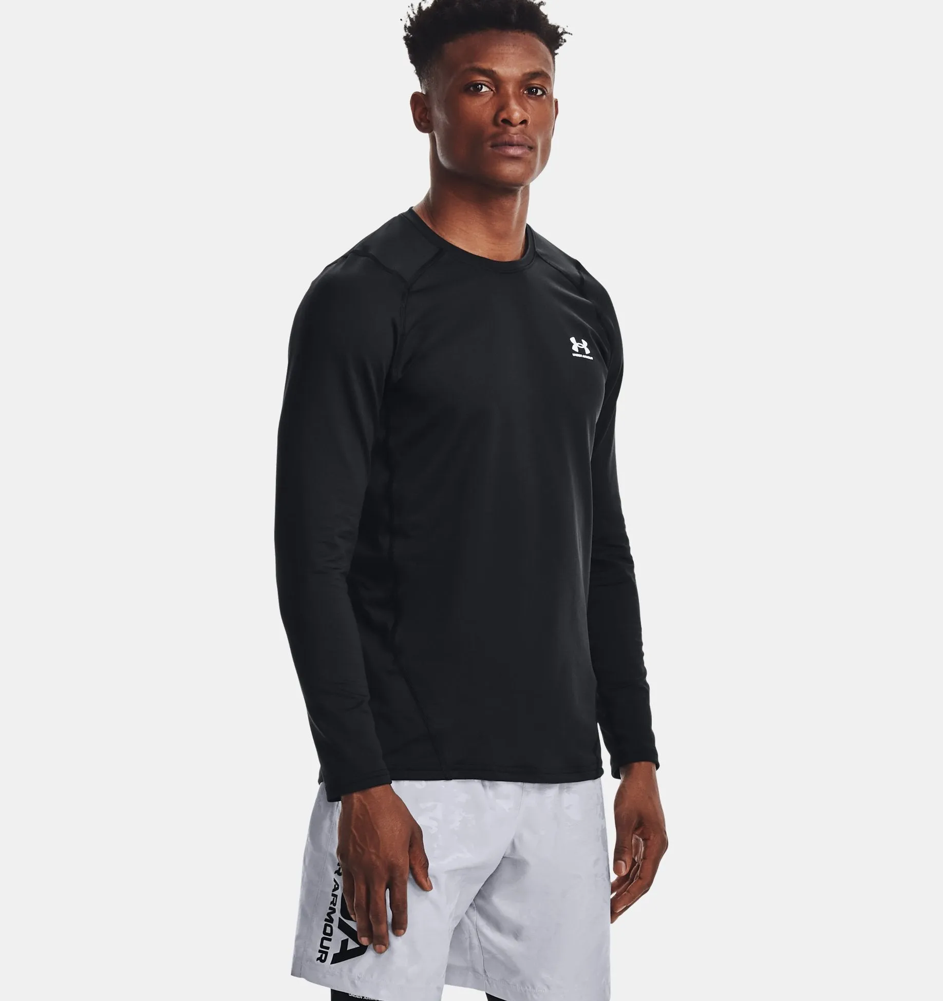 Men's Cold Gear Armour Fitted Crew Long Sleeve