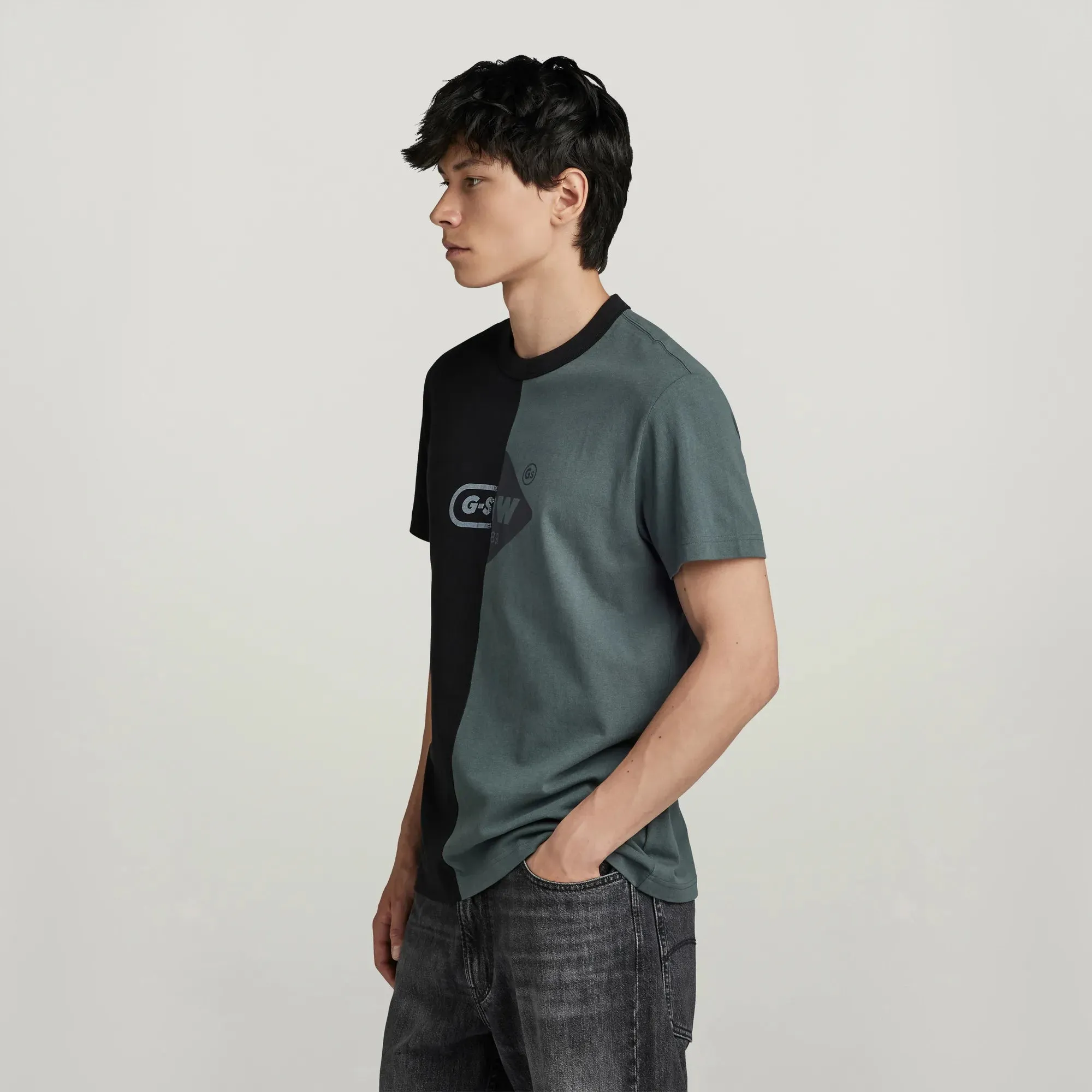 Men's Cut & Sew Graphic T Shirt