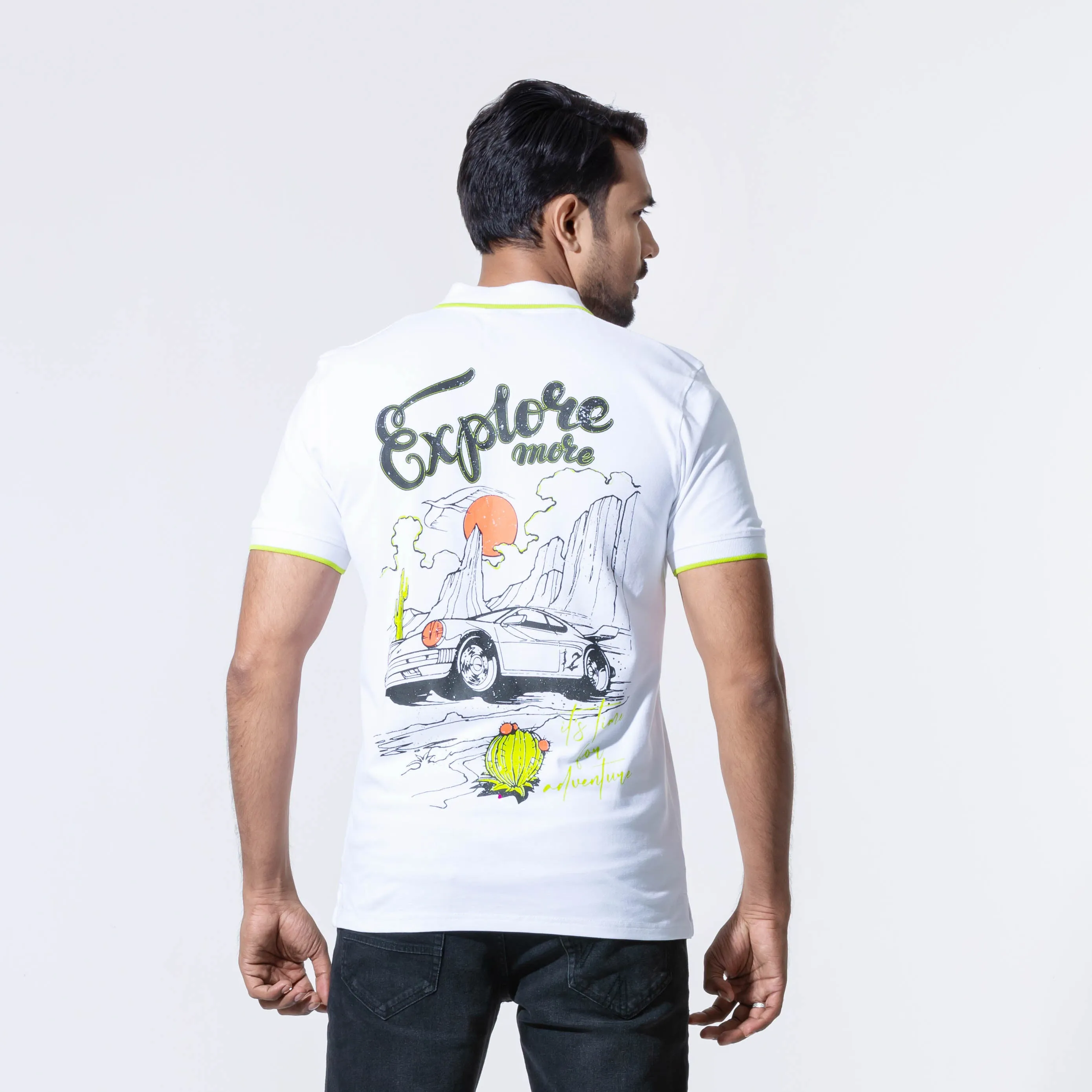 Mens Polo-White