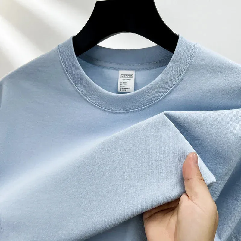 Men's Premium Cotton Crew Neck T-Shirt | Soft Fabric, Breathable, Casual Fit for Everyday Wear