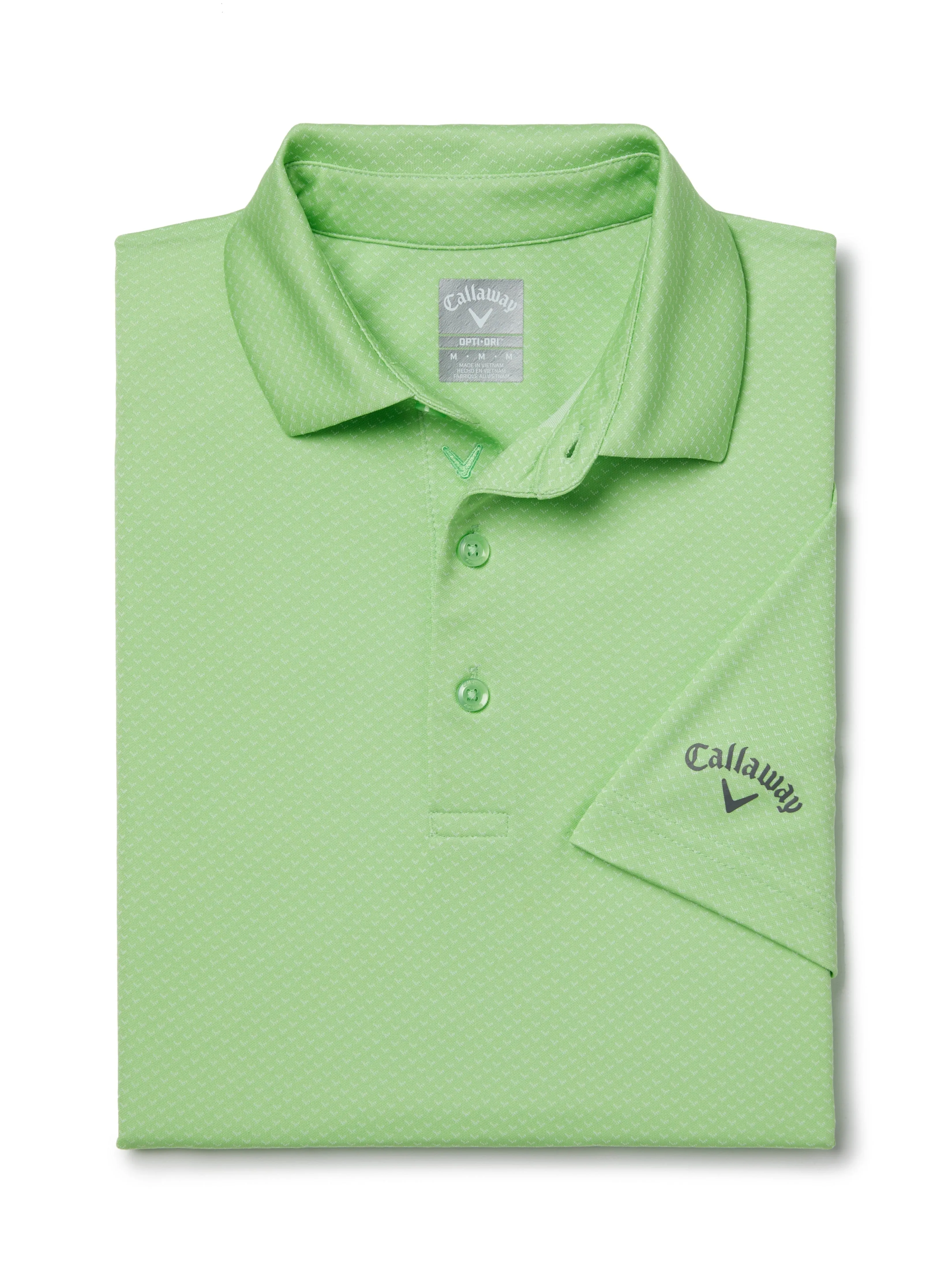 Mens Pro Spin Chevron Jacquard Golf Polo