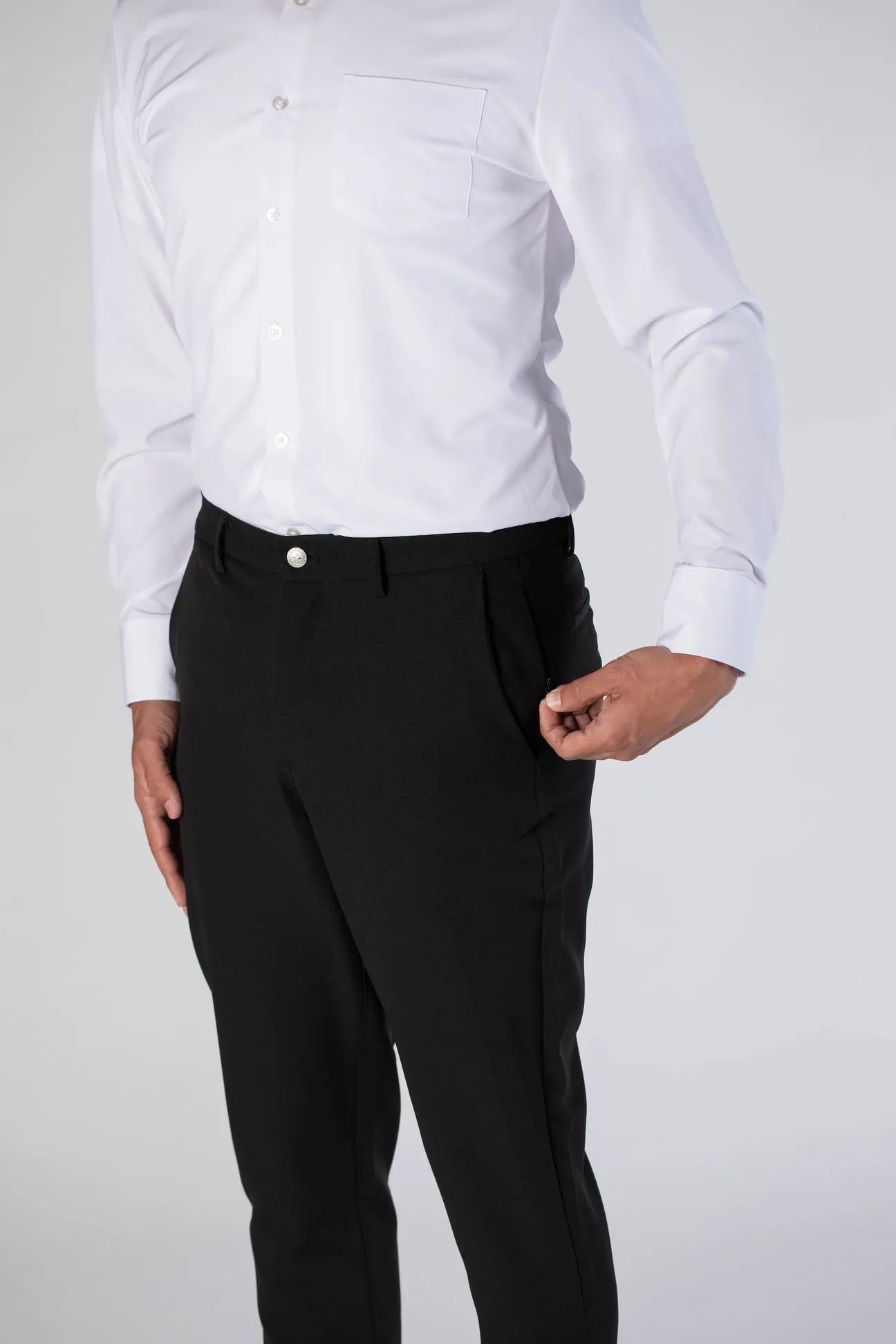 Mens Range Pants- Pitch Black Slim Fit