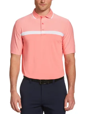 Mens Swing Tech™ Fine Line Color Block Polo