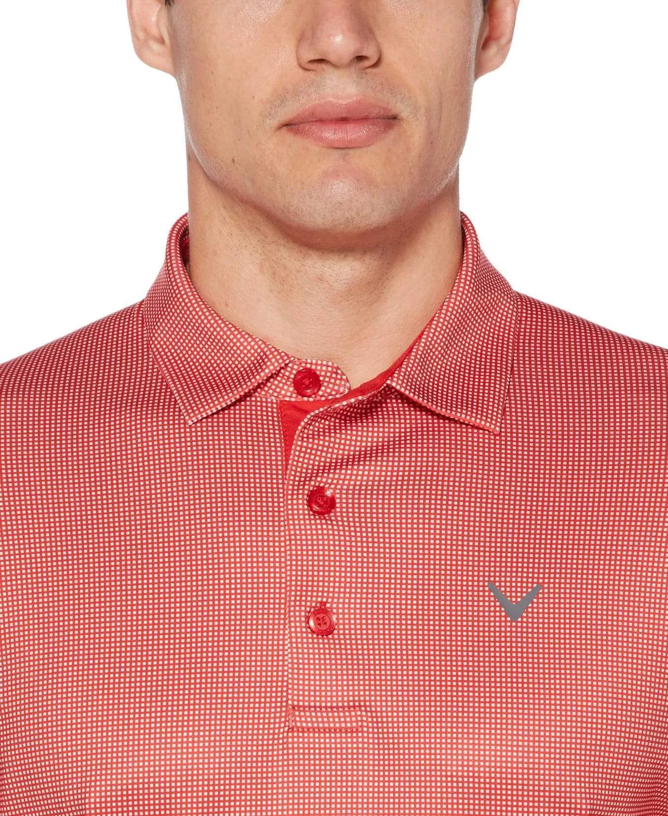 Mens Swing Tech™ Gingham Printed Polo