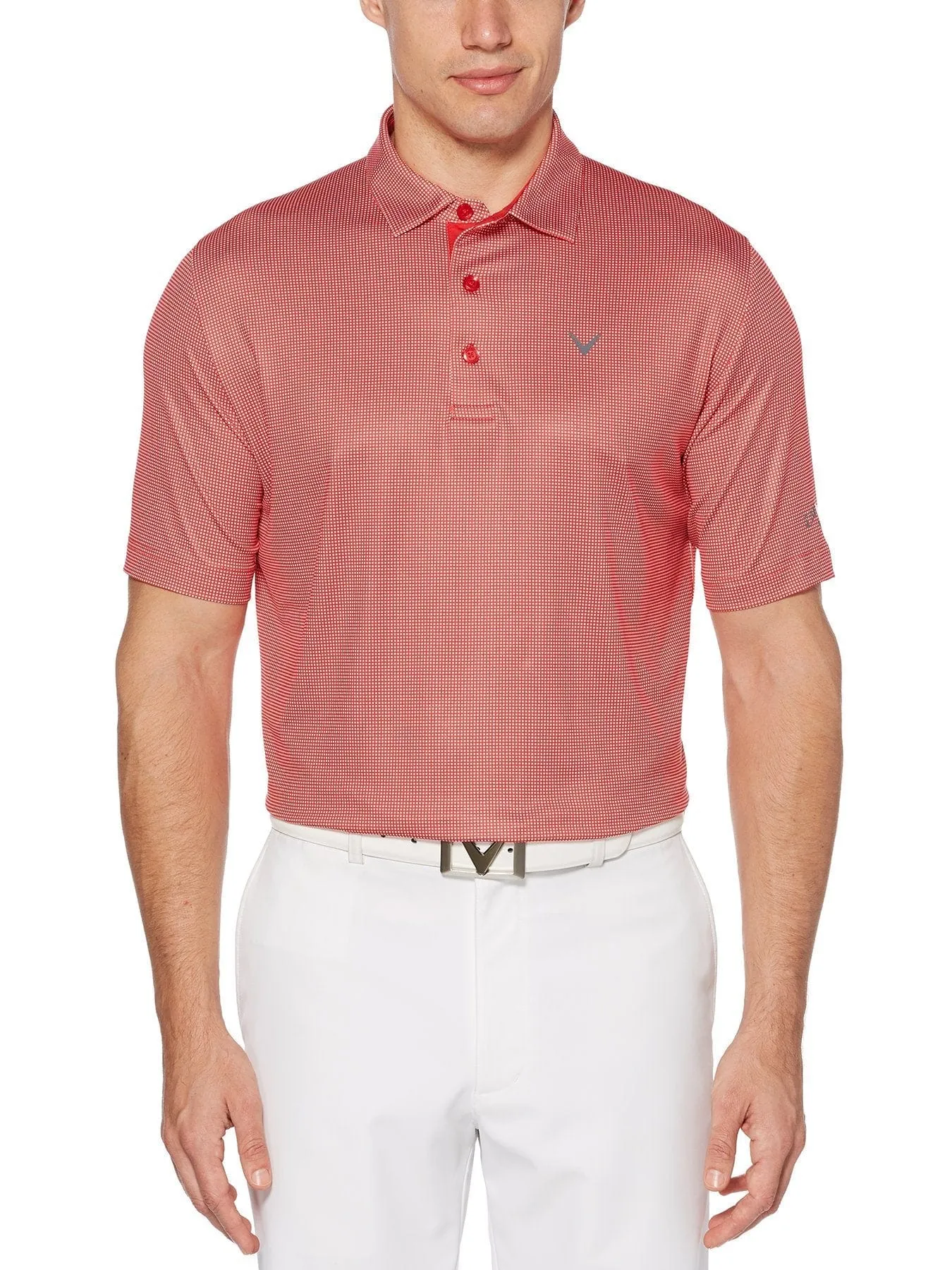 Mens Swing Tech™ Gingham Printed Polo