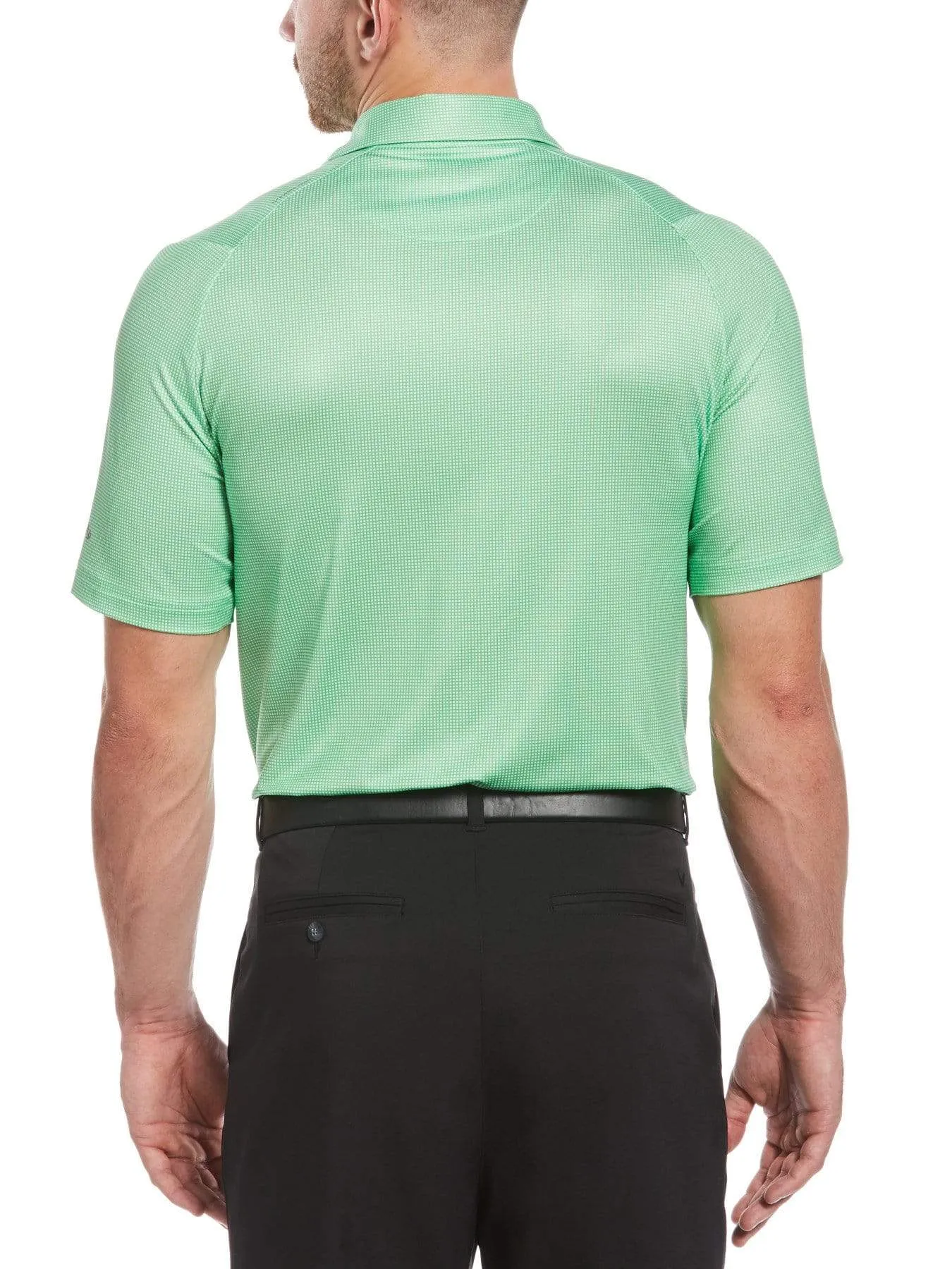 Mens Swing Tech™ Gingham Printed Polo